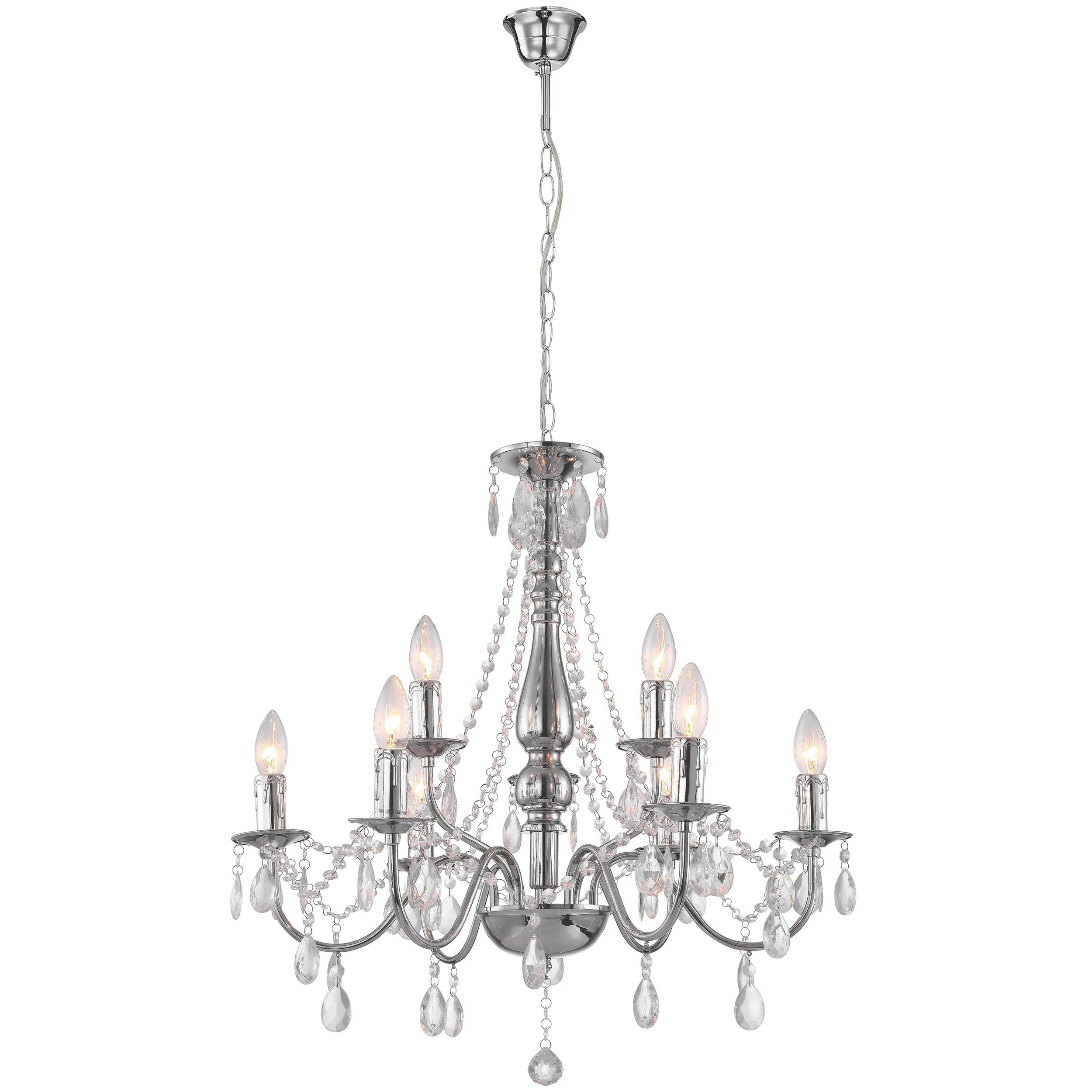 Pakabinamas šviestuvas Toolight Šviestuvas EBT016-9CP CHROME aprašymas - Prekės nuotrauka