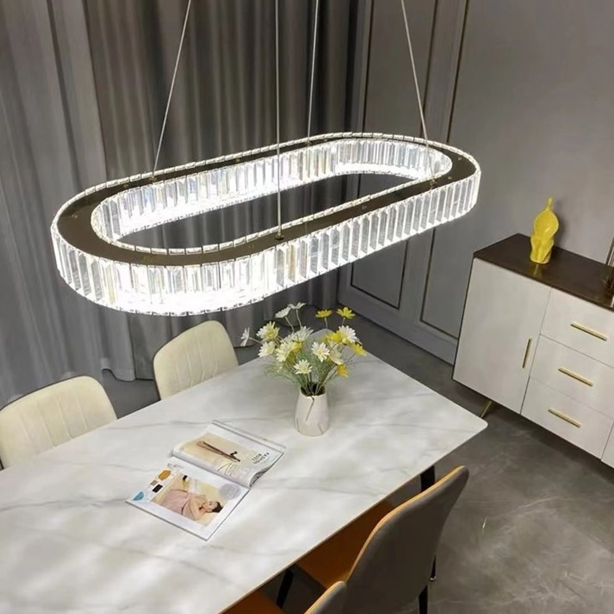 Pakabinamas šviestuvas Toolight Šviestuvas LED APP1508-CP BRUSH GOLD aprašymas - Prekės nuotrauka