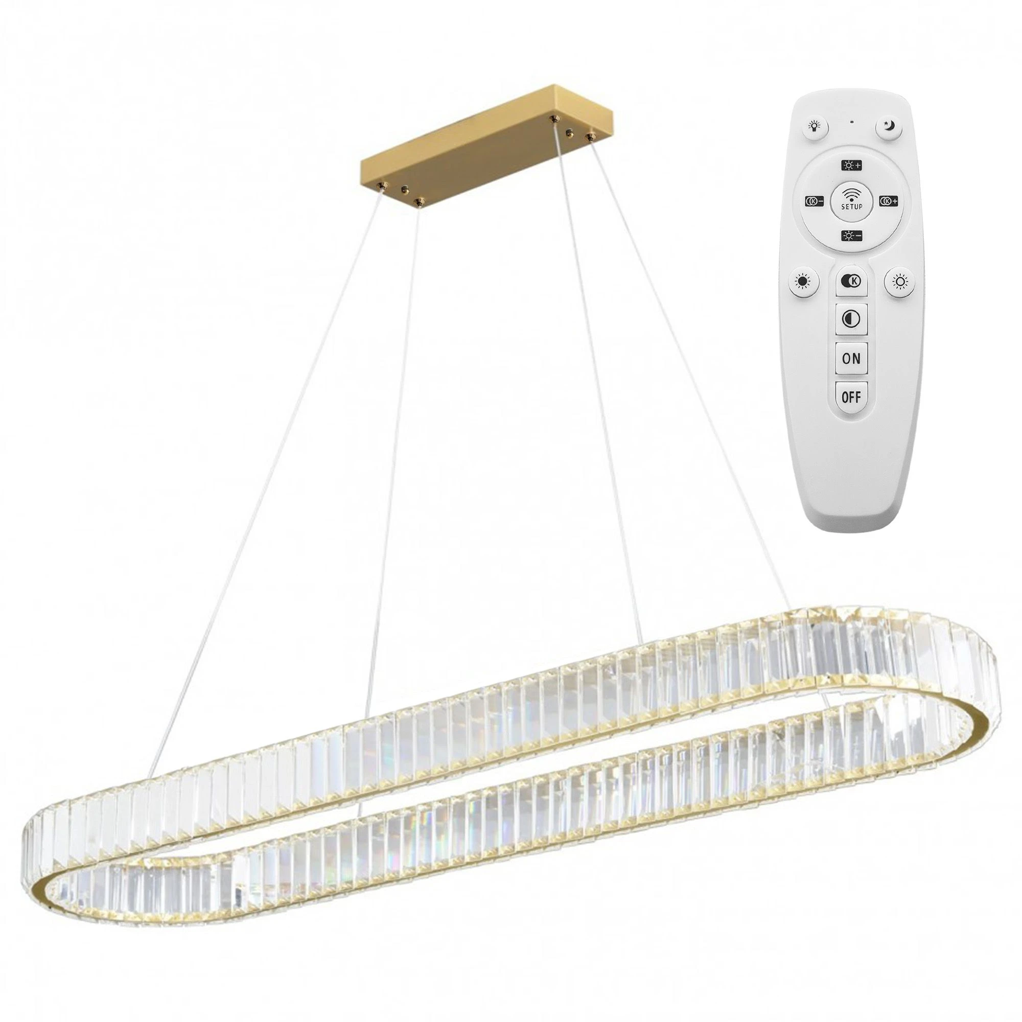 Pakabinamas šviestuvas Toolight Šviestuvas LED APP1508-CP BRUSH GOLD aprašymas - Prekės nuotrauka
