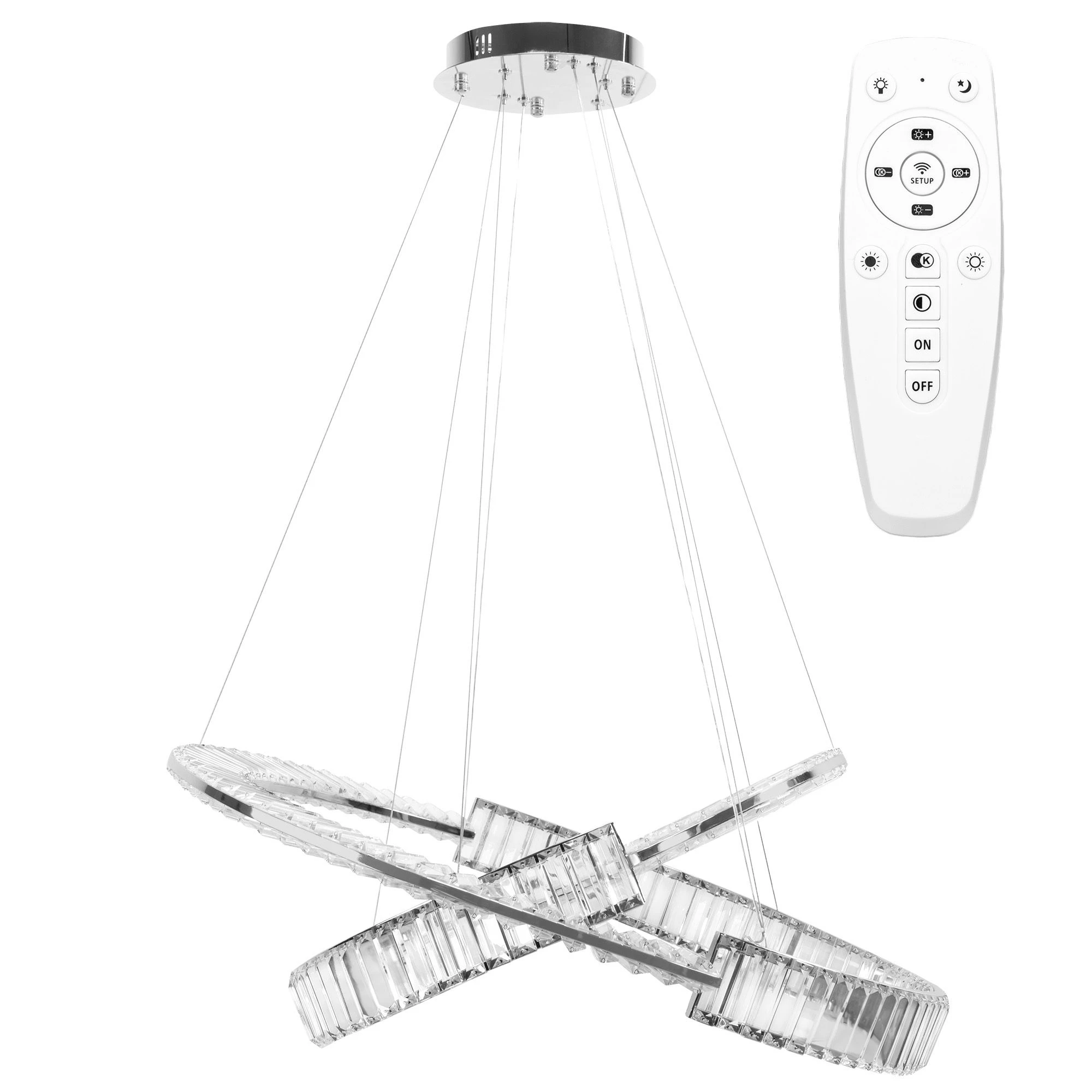 Pakabinamas šviestuvas Toolight Šviestuvas LED APP1525-CP60/80 CHROME aprašymas - Prekės nuotrauka