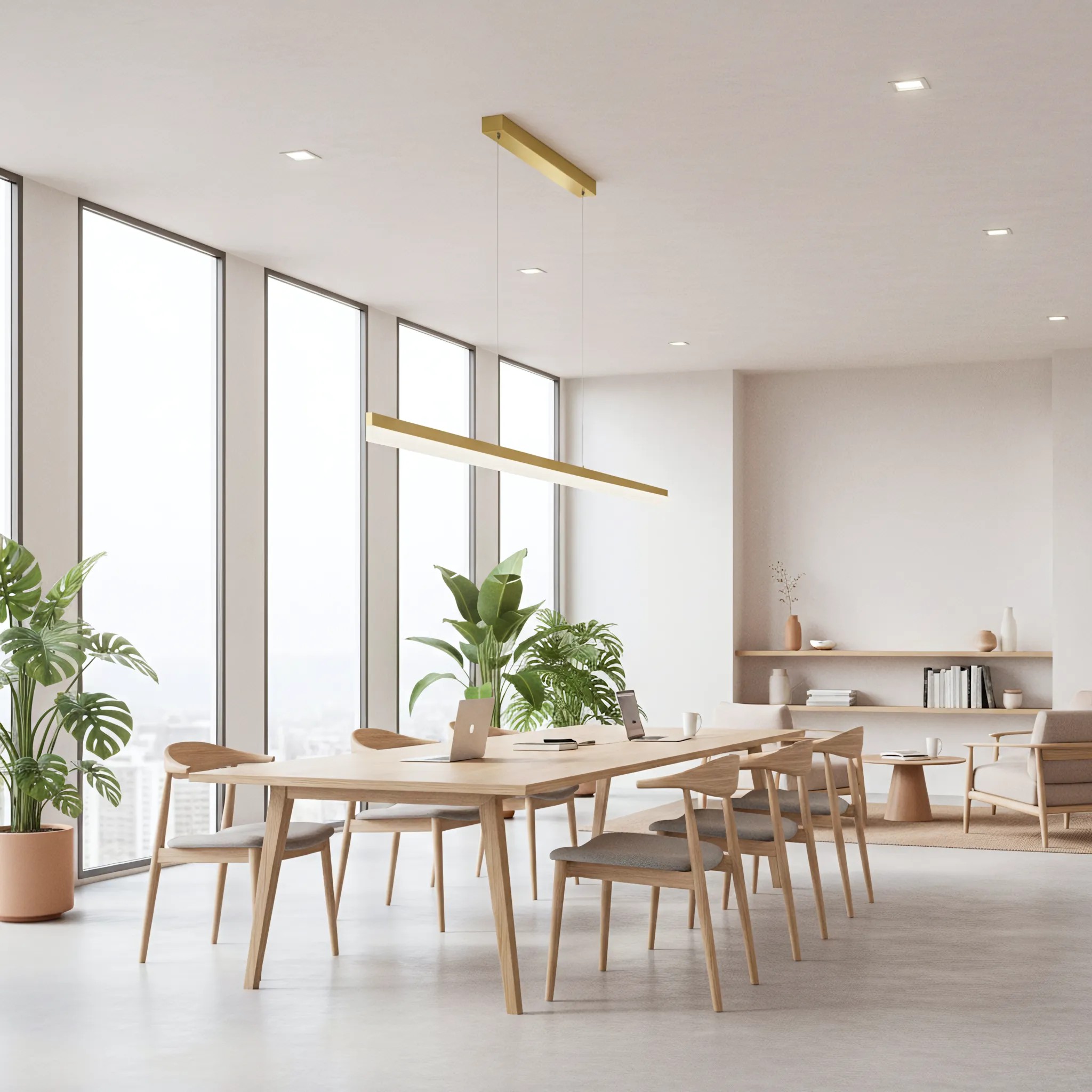 Pakabinamas šviestuvas Toolight Šviestuvas LED APP1697-CP 200 cm Gold aprašymas - Prekės nuotrauka