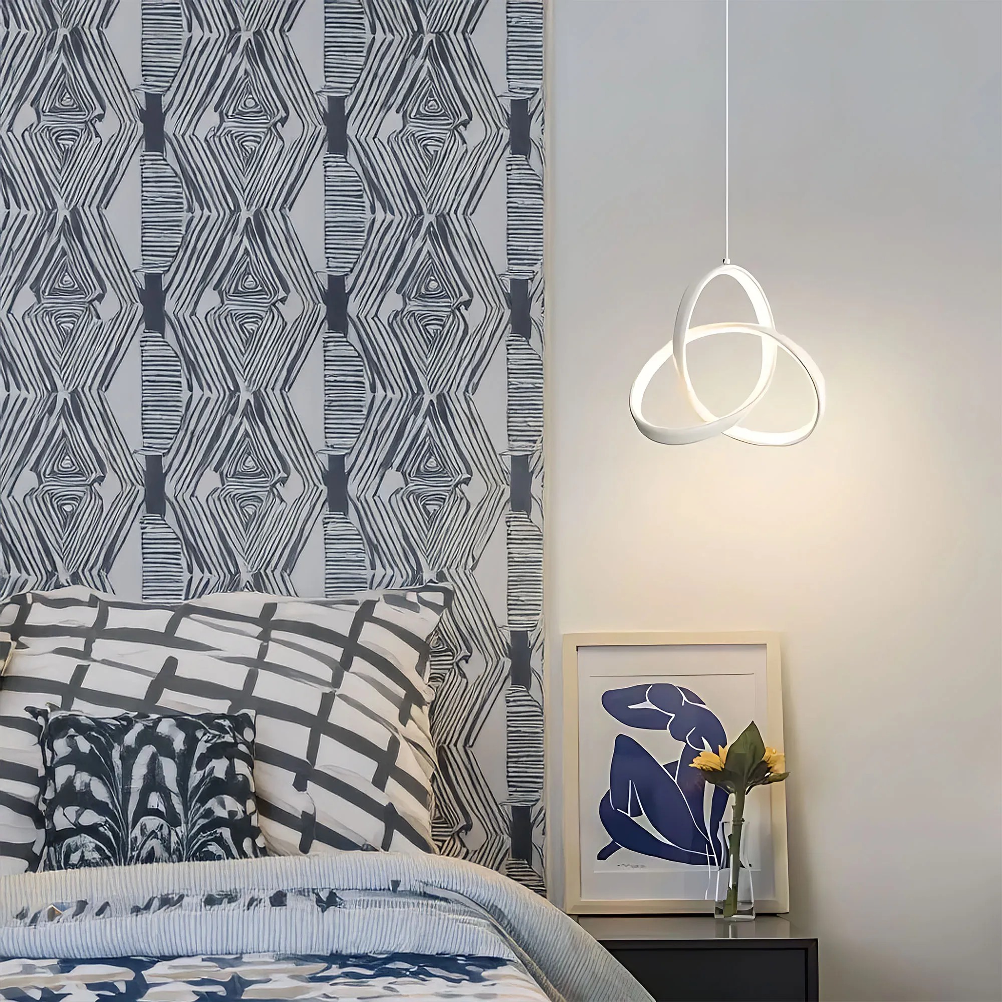 Pakabinamas šviestuvas Toolight šviestuvas LED APP1783-CP Baltas aprašymas - Prekės nuotrauka