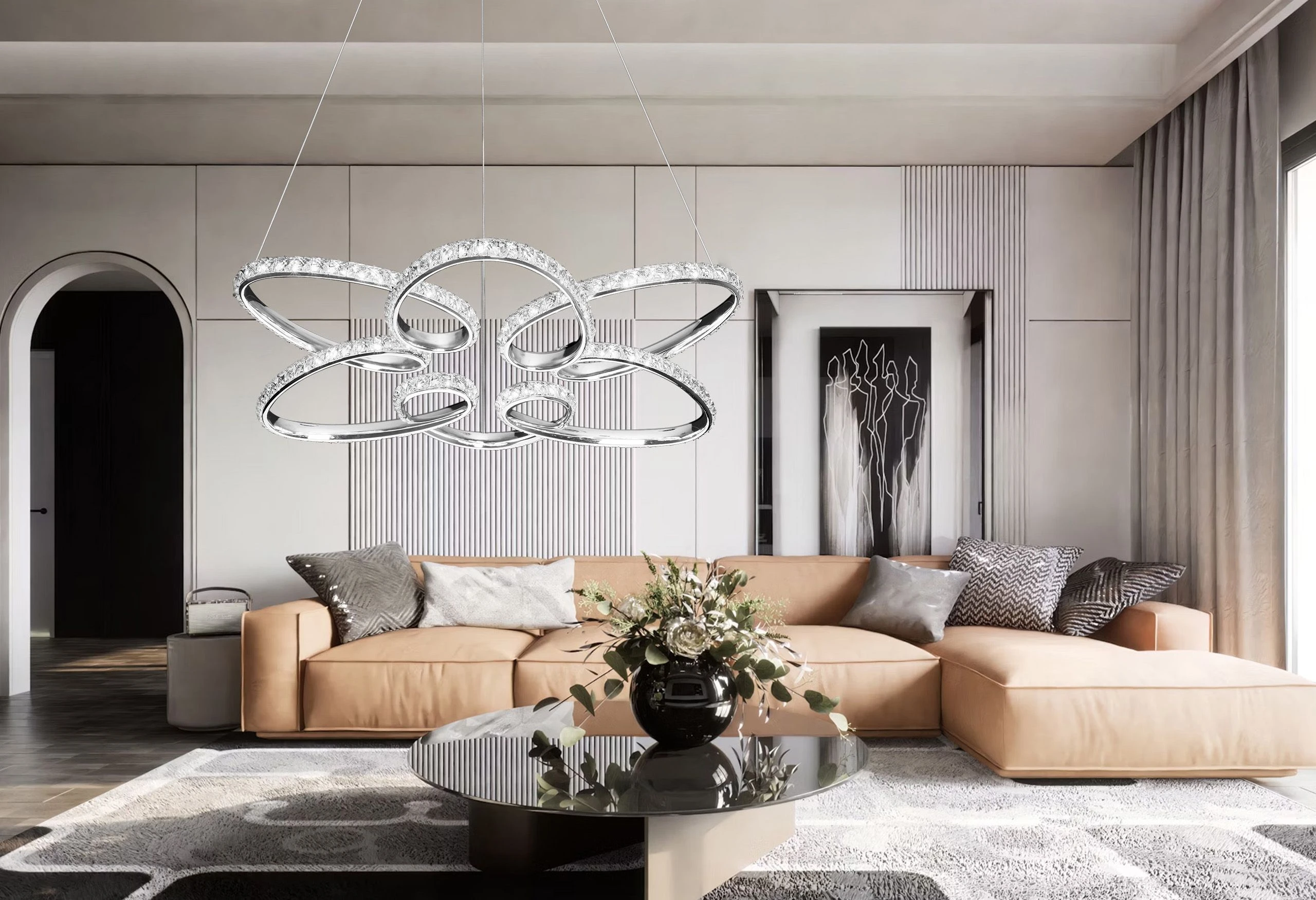 Lubinis šviestuvas Toolight Šviestuvas LED G002-CP CHROME aprašymas - Prekės nuotrauka