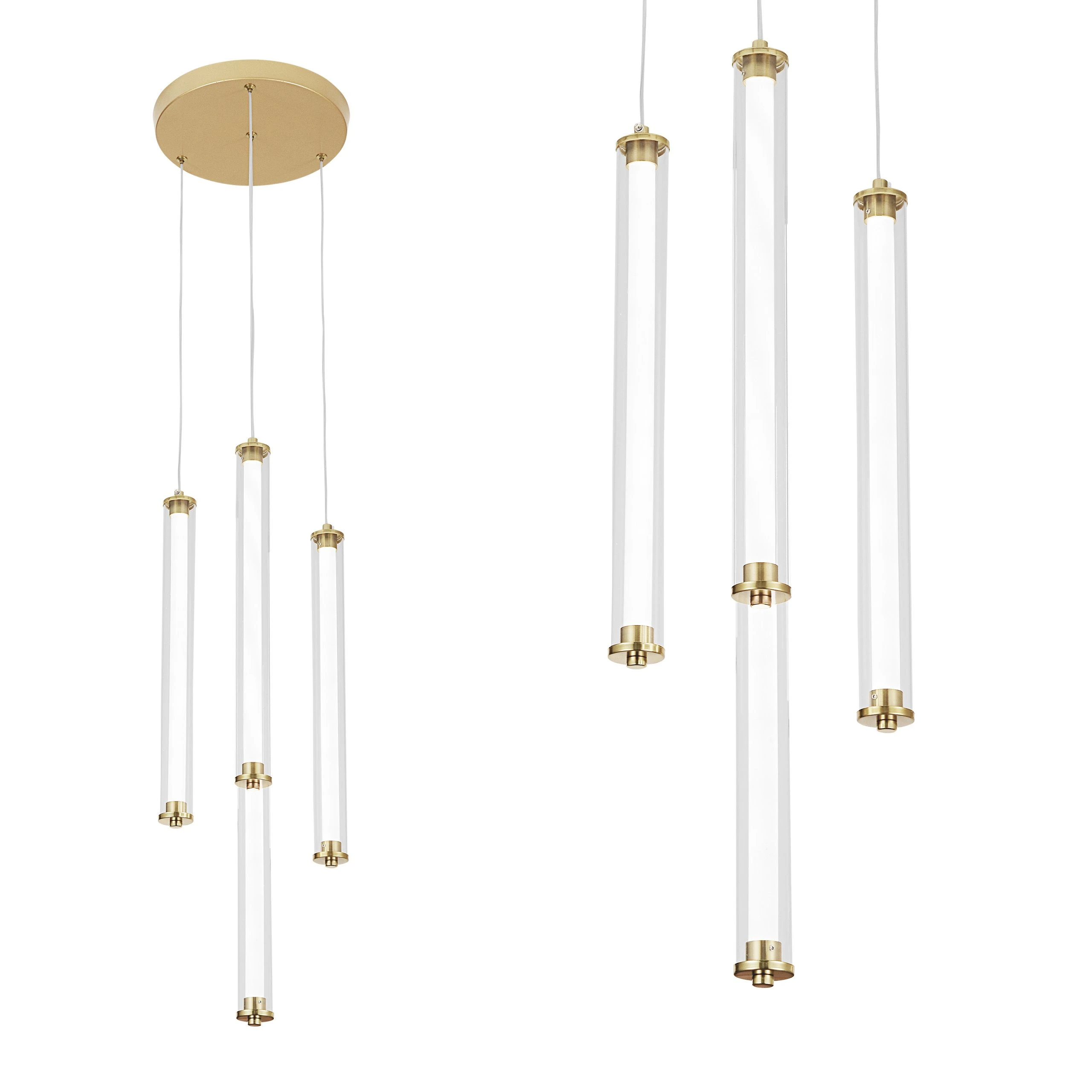 Lubinis šviestuvas Toolight Šviestuvas LED G024-4CPR Gold aprašymas - Prekės nuotrauka