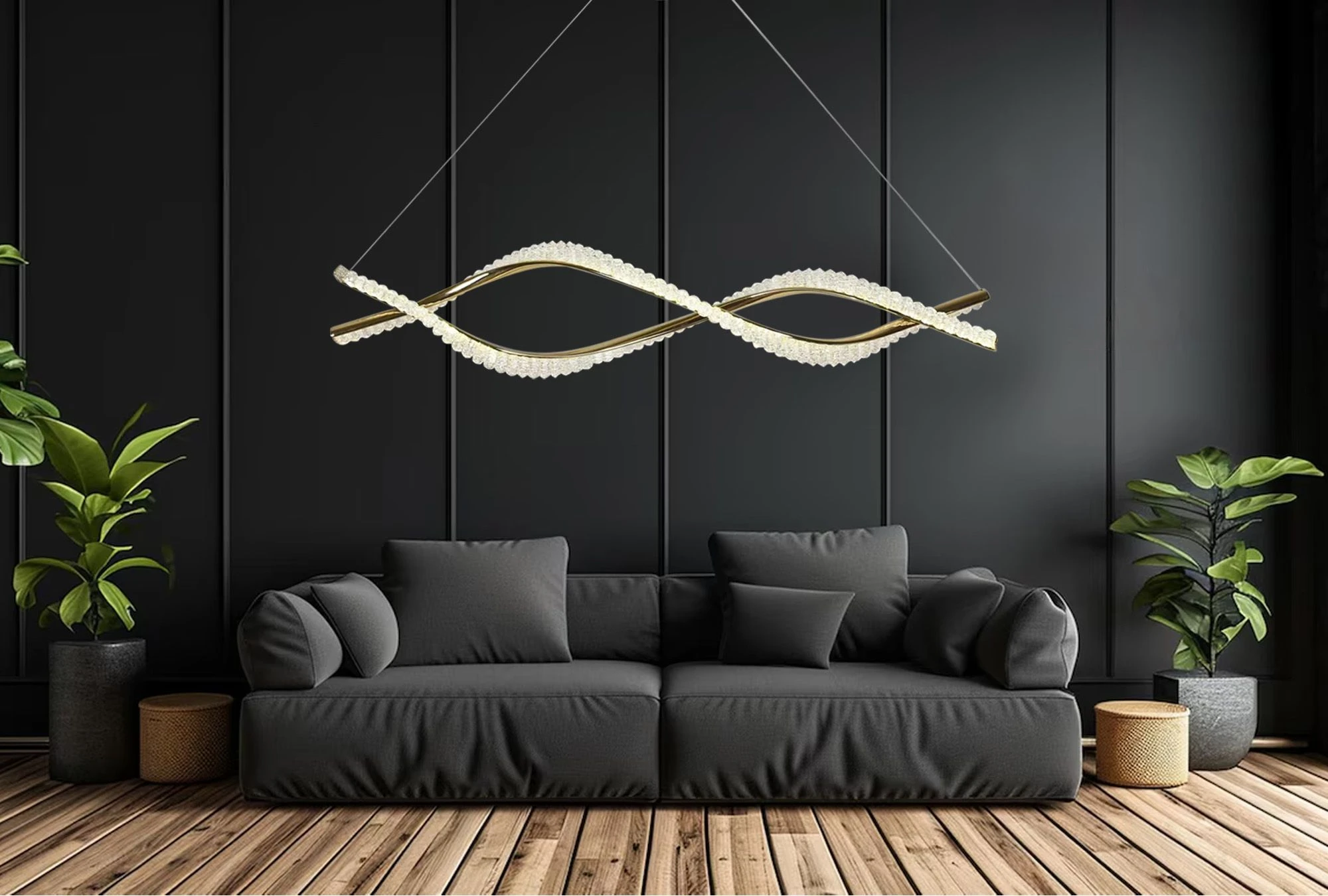 Lubinis šviestuvas Toolight Šviestuvas LED G033-CP Gold aprašymas - Prekės nuotrauka
