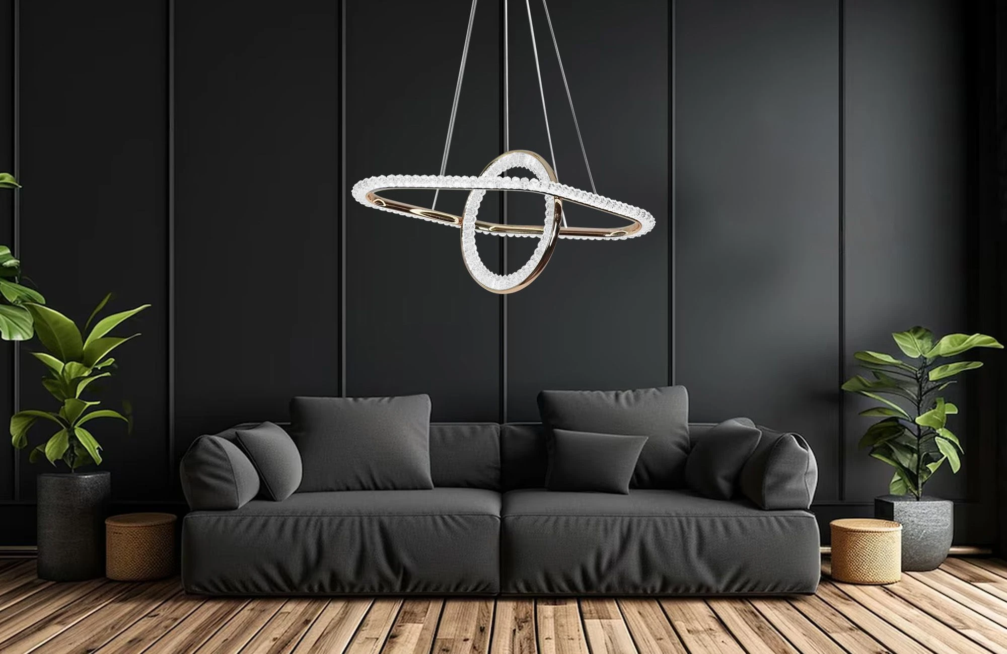 Lubinis šviestuvas Toolight Šviestuvas LED G034-CP Gold aprašymas - Prekės nuotrauka