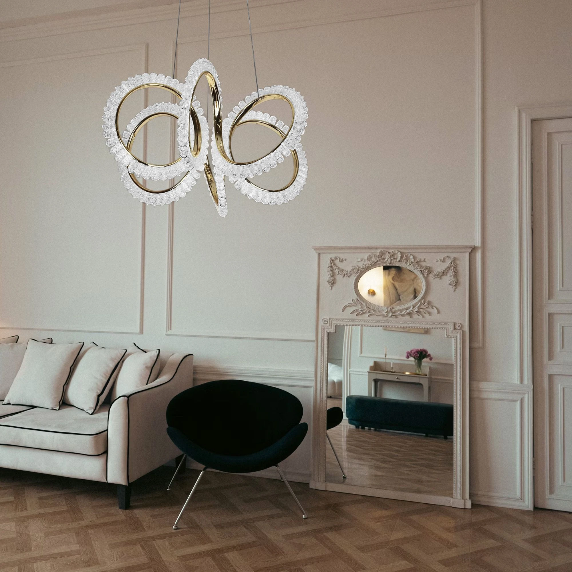 Lubinis šviestuvas Toolight Šviestuvas LED G037-CP Gold aprašymas - Prekės nuotrauka