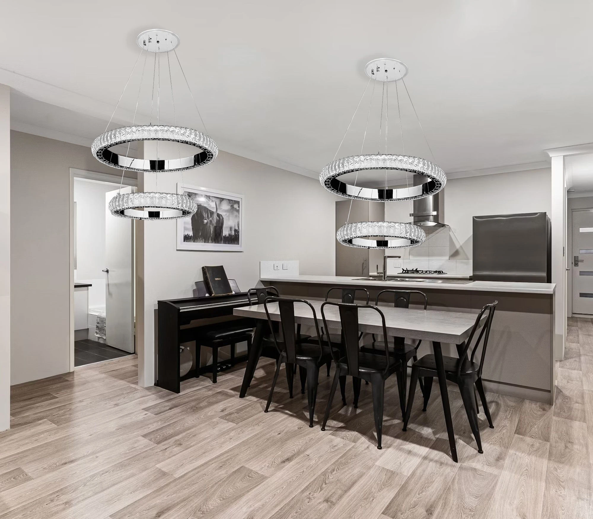 Lubinis šviestuvas Toolight Šviestuvas LED G044-2CP CHROME aprašymas - Prekės nuotrauka