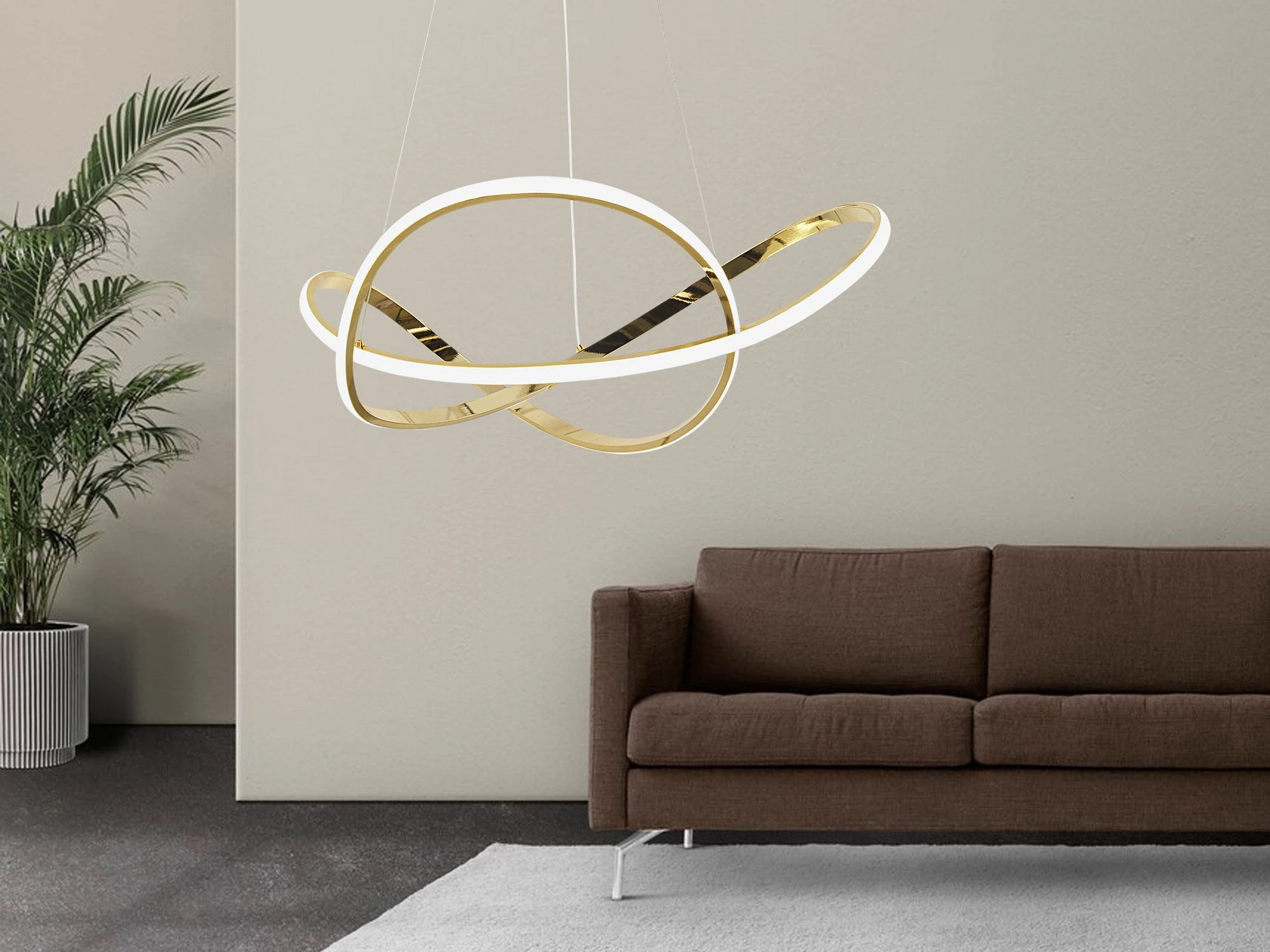 Lubinis šviestuvas Toolight Šviestuvas LED G078-1CP Gold aprašymas - Prekės nuotrauka