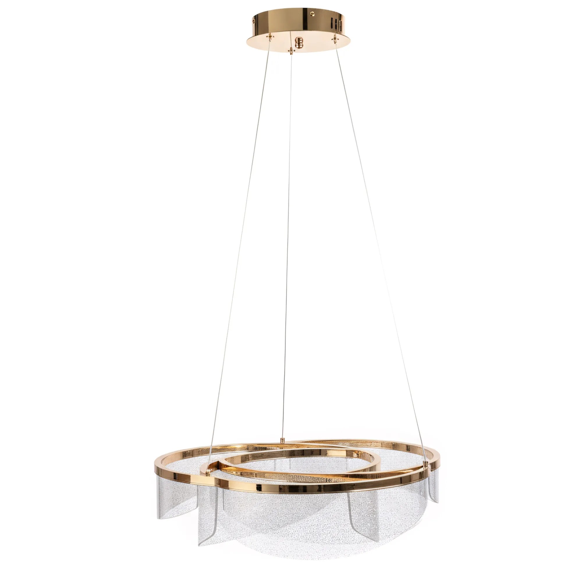 Pakabinamas šviestuvas Toolight Šviestuvas LED G138-CP 50cm Gold aprašymas - Prekės nuotrauka