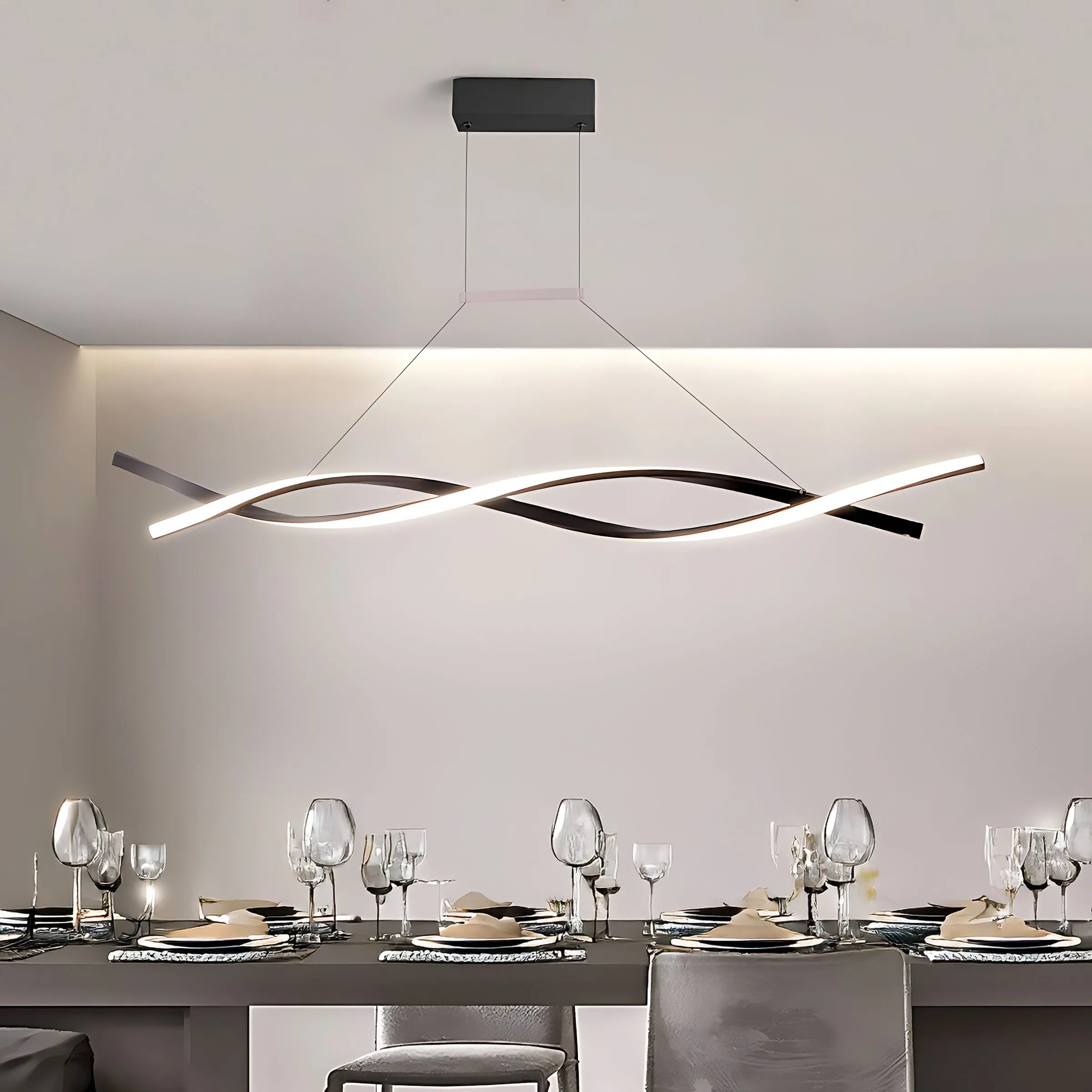 Pakabinamas šviestuvas Toolight šviestuvas LED LHJ020-CP Juodas aprašymas - Prekės nuotrauka