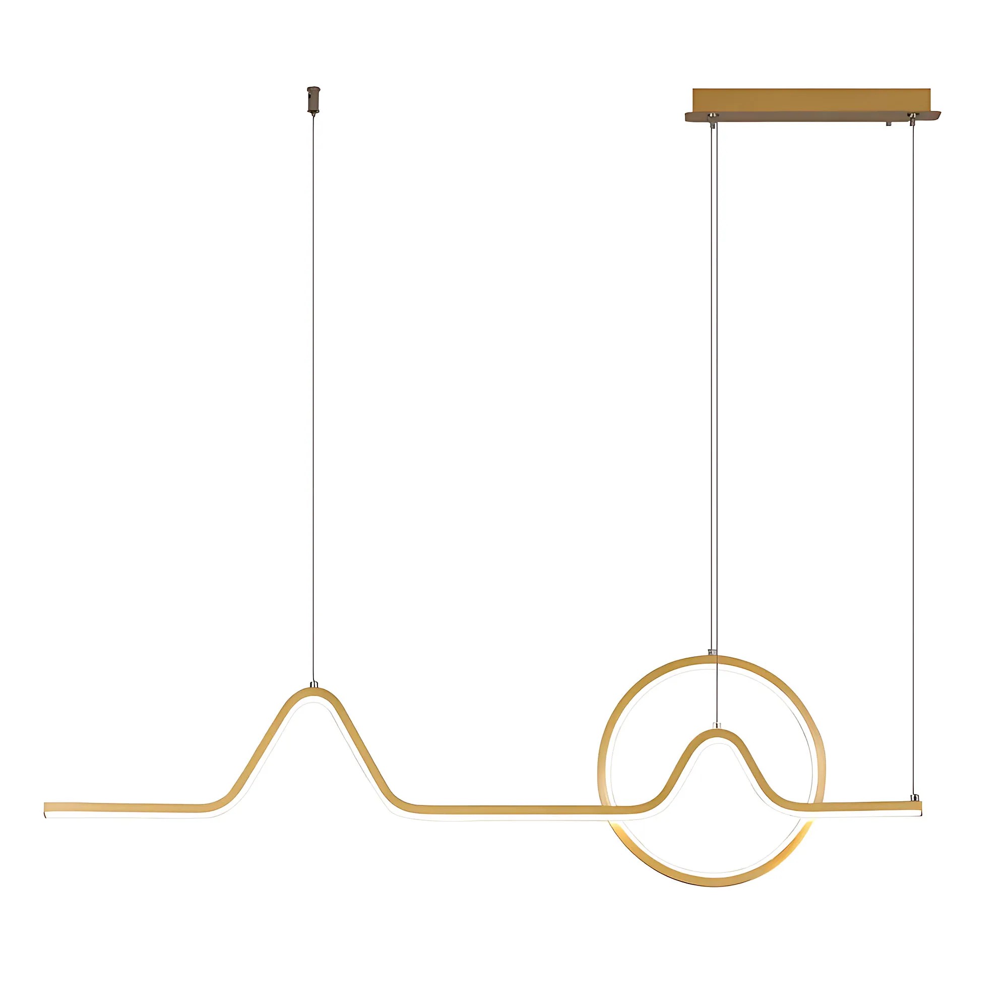 Pakabinamas šviestuvas Toolight šviestuvas LED LHJ022-CP 120 cm GOLD aprašymas - Prekės nuotrauka