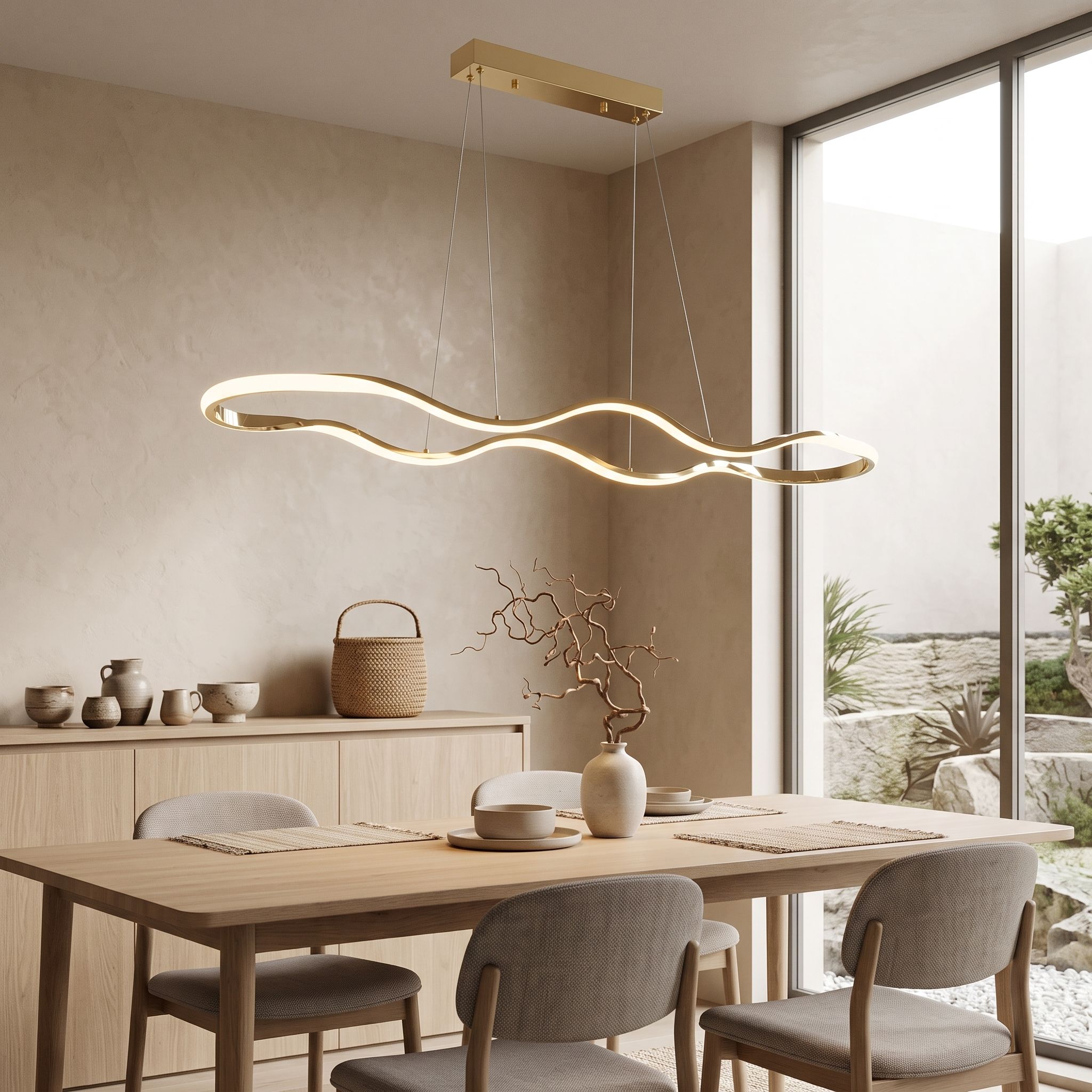 Pakabinamas šviestuvas Toolight šviestuvas LED LHJ028-CP GOLD aprašymas - Prekės nuotrauka