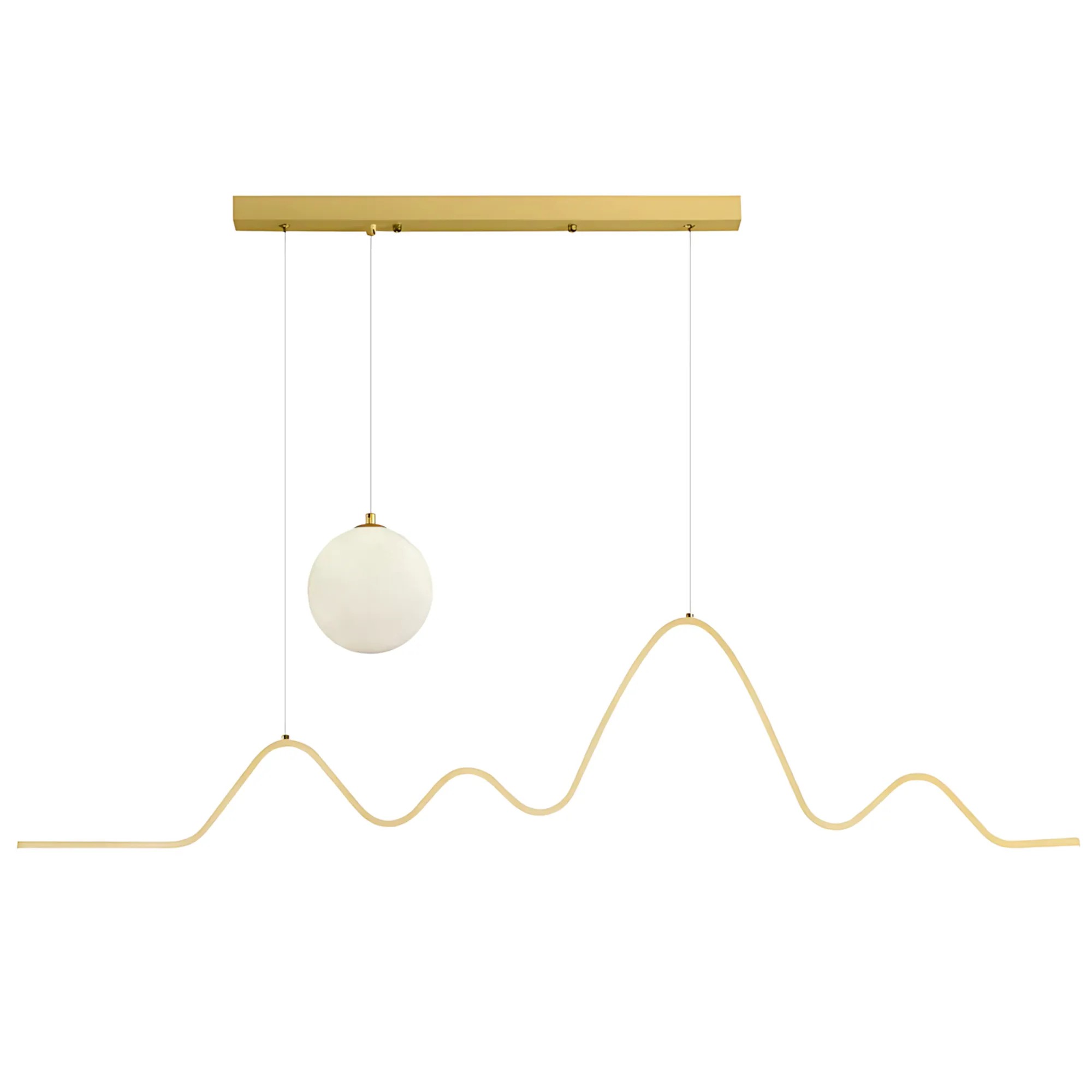 Pakabinamas šviestuvas Toolight šviestuvas LED LHJ034-CP BRUSH GOLD aprašymas - Prekės nuotrauka