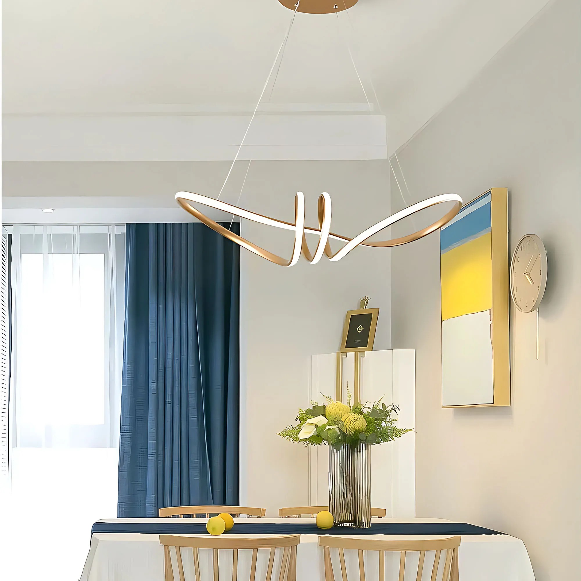 Pakabinamas šviestuvas Toolight šviestuvas LED LHJ036-CP GOLD aprašymas - Prekės nuotrauka