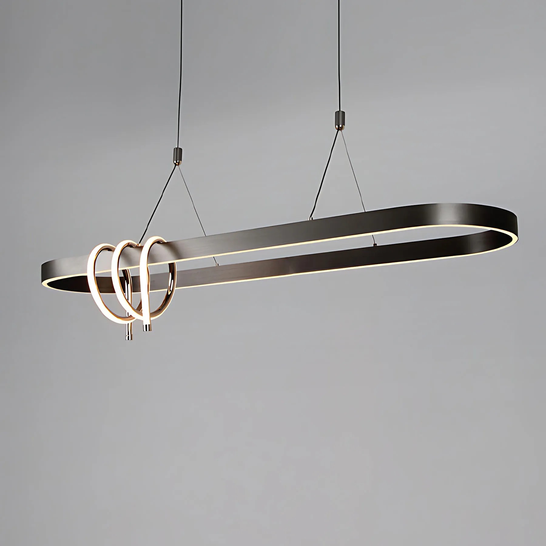 Pakabinamas šviestuvas Toolight šviestuvas LED LHJ040-CP 120 cm Juodas aprašymas - Prekės nuotrauka