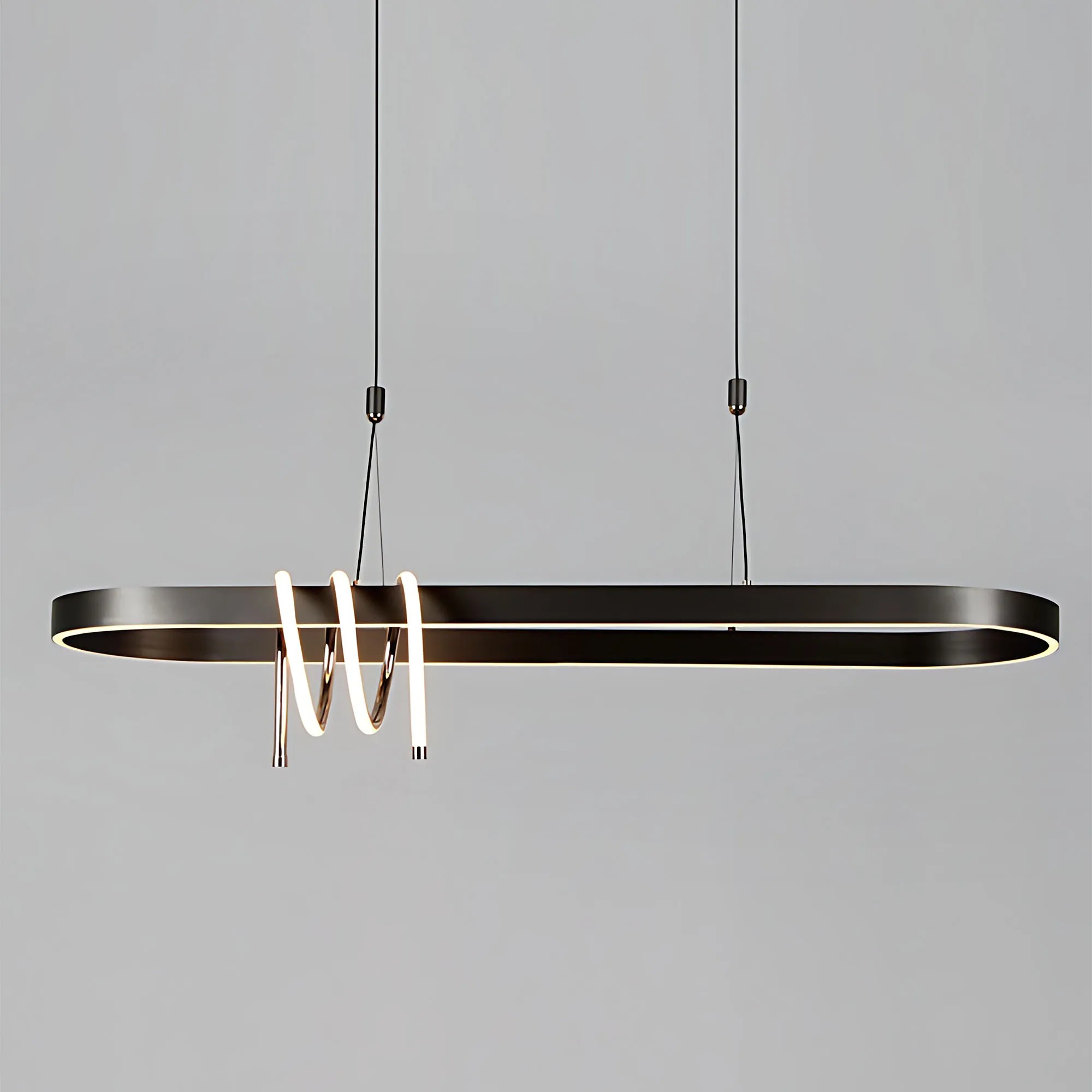 Pakabinamas šviestuvas Toolight šviestuvas LED LHJ040-CP 120 cm Juodas aprašymas - Prekės nuotrauka