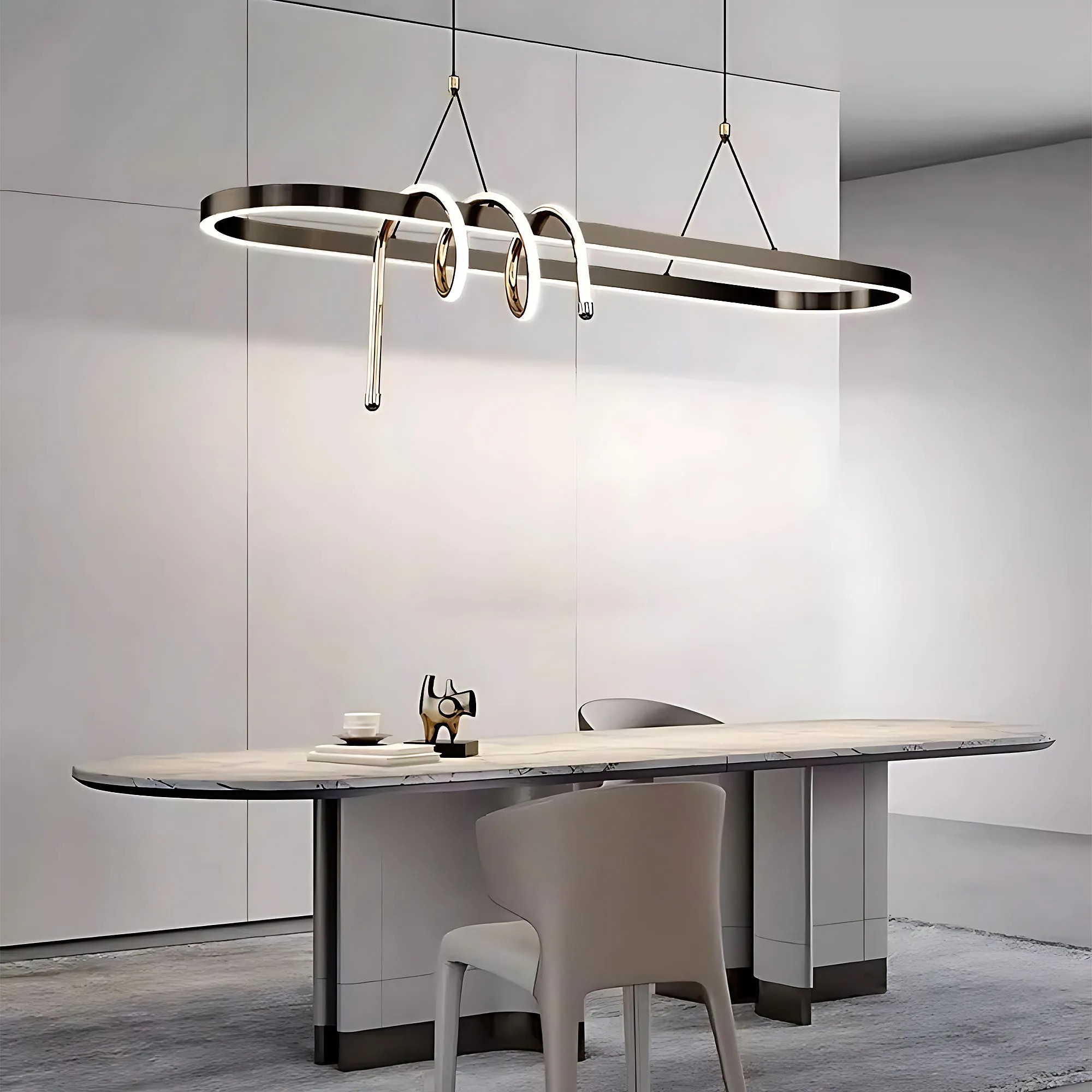 Pakabinamas šviestuvas Toolight šviestuvas LED LHJ040-CP 120 cm Juodas aprašymas - Prekės nuotrauka