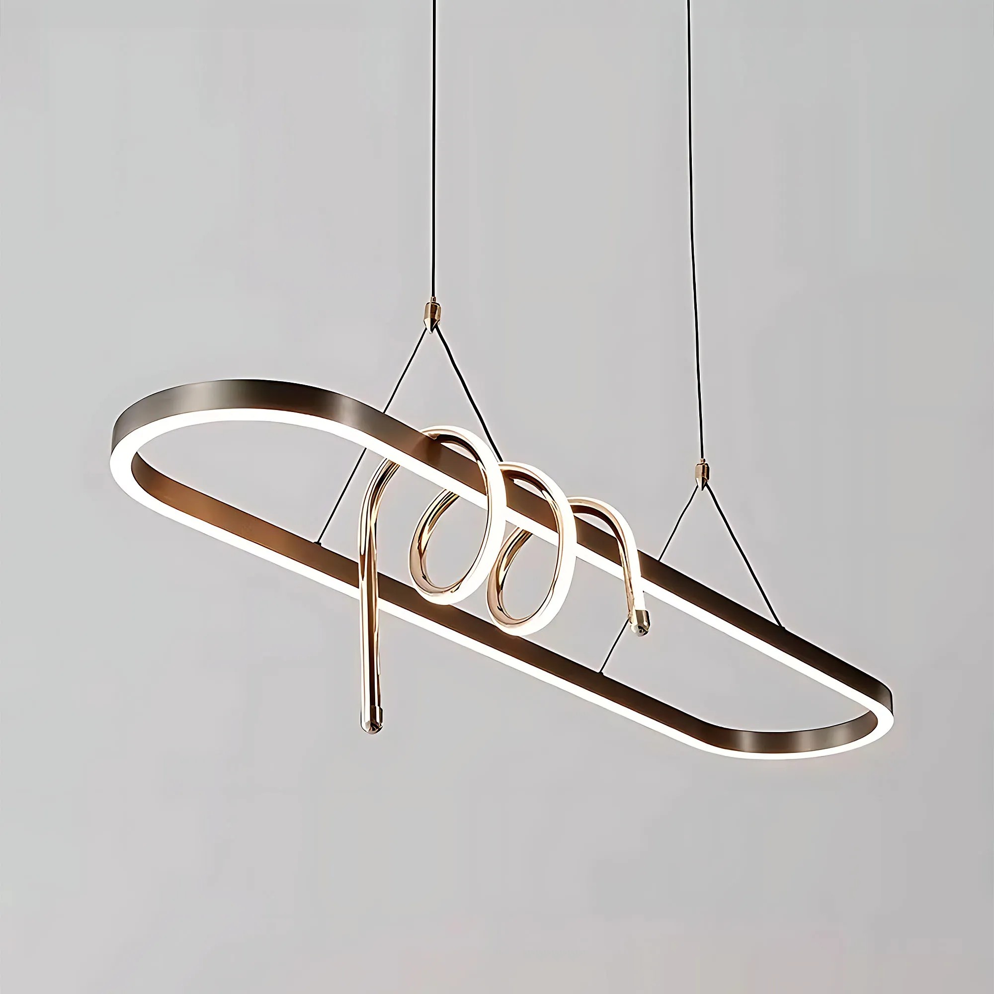 Pakabinamas šviestuvas Toolight šviestuvas LED LHJ040-CP 120 cm Juodas aprašymas - Prekės nuotrauka