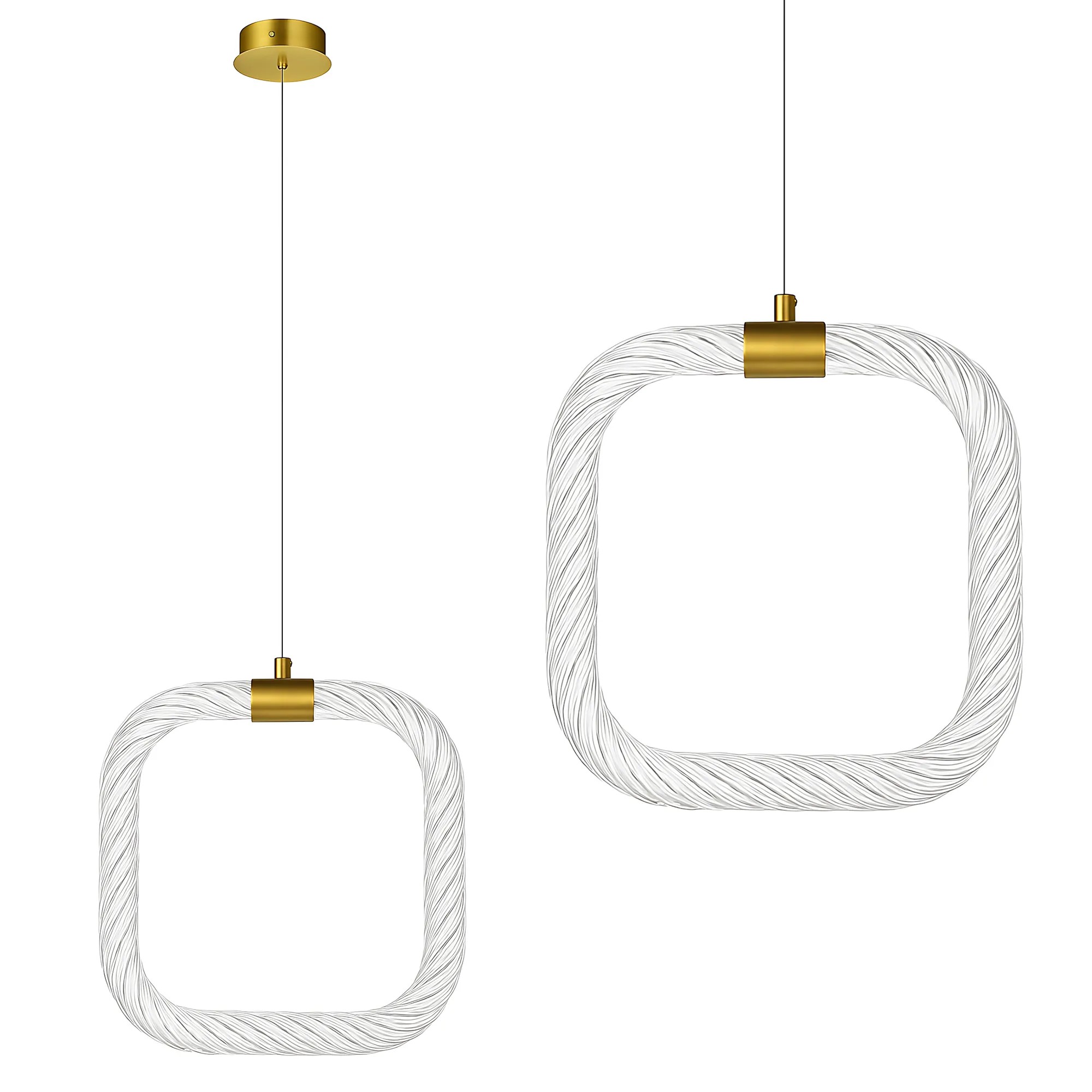 Pakabinamas šviestuvas Toolight šviestuvas LED LHJ056-CP1 BRUSH GOLD aprašymas - Prekės nuotrauka