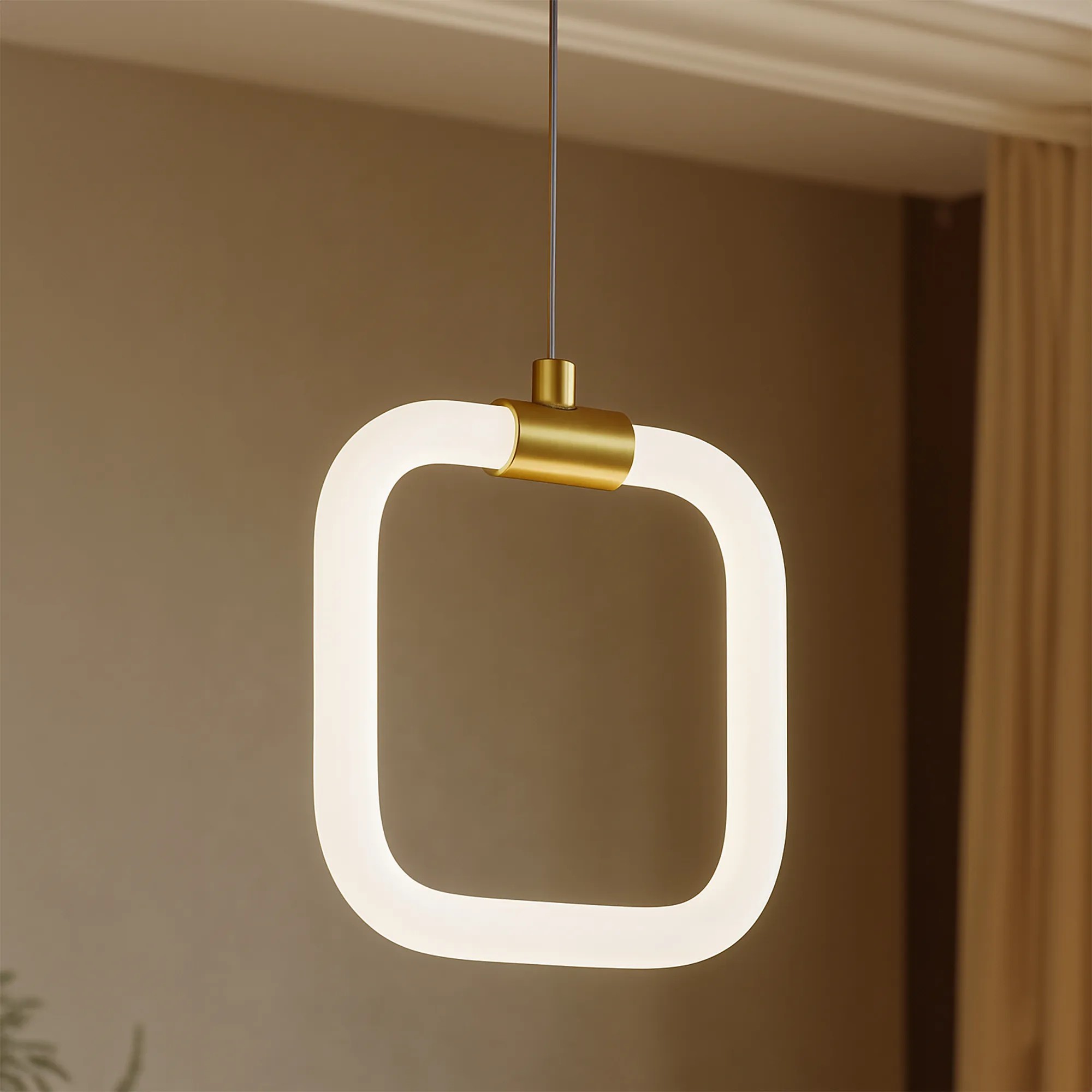 Pakabinamas šviestuvas Toolight šviestuvas LED LHJ057-CP1 BRUSH GOLD aprašymas - Prekės nuotrauka