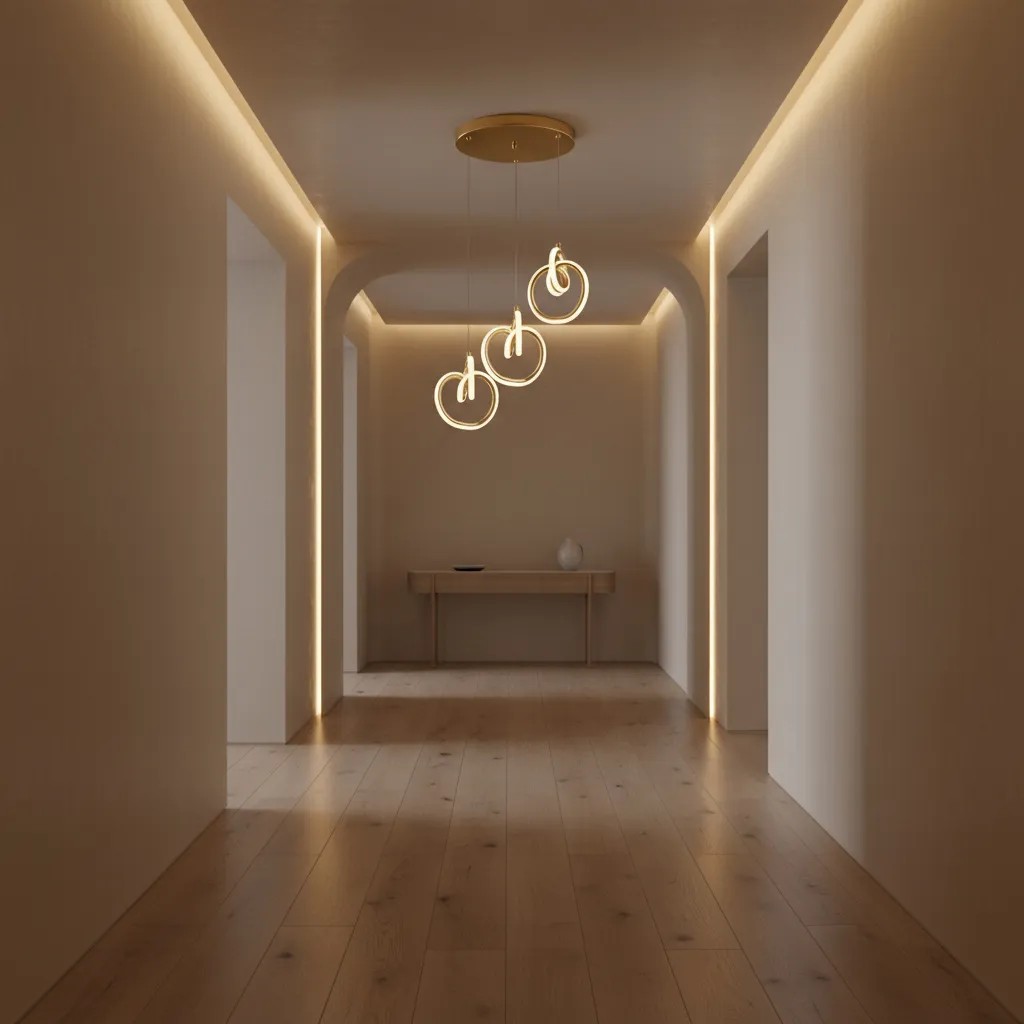 Pakabinamas šviestuvas Toolight šviestuvas LED LHJ093-3CP GOLD aprašymas - Prekės nuotrauka