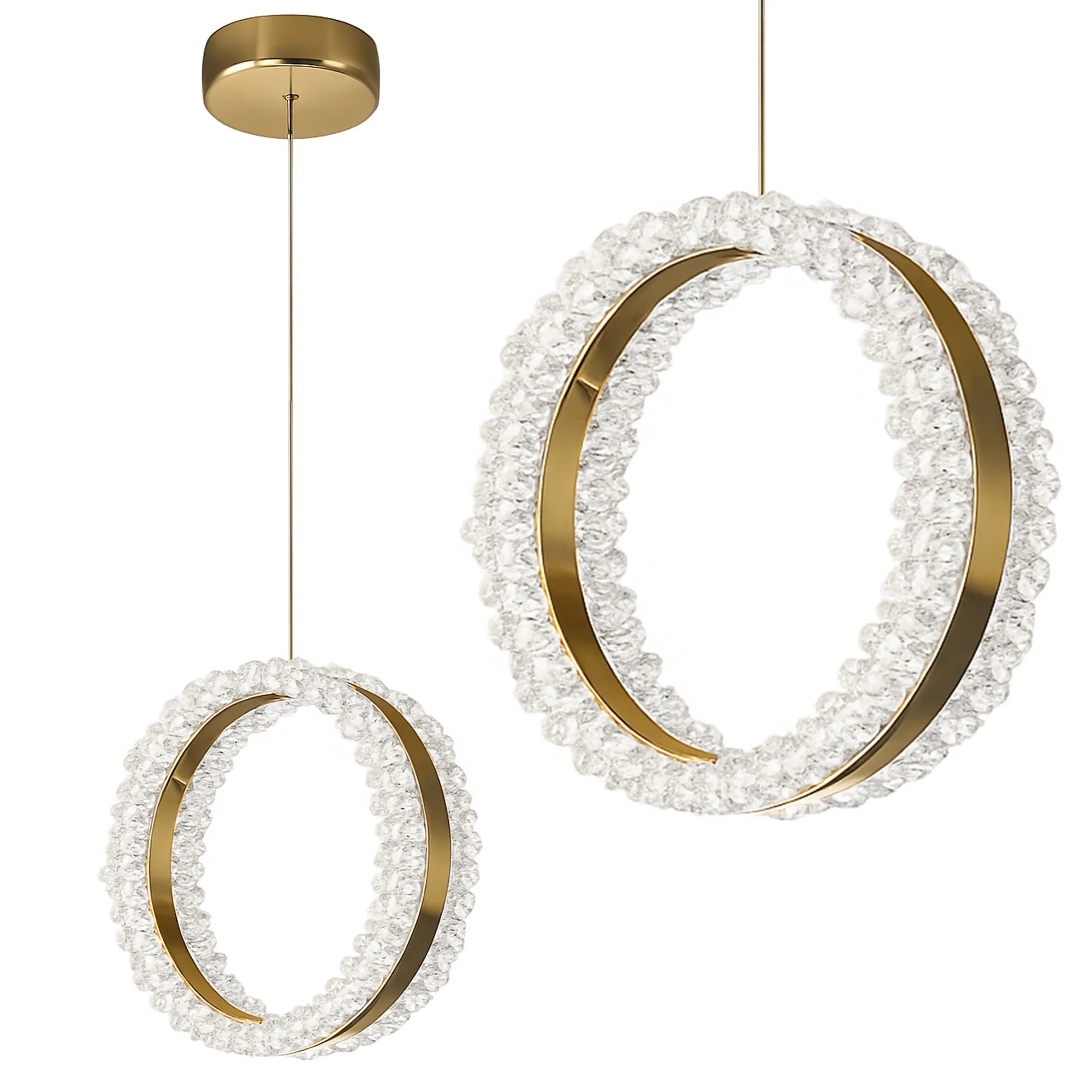 Pakabinamas šviestuvas Toolight šviestuvas LED LHJ098-CP GOLD aprašymas - Prekės nuotrauka