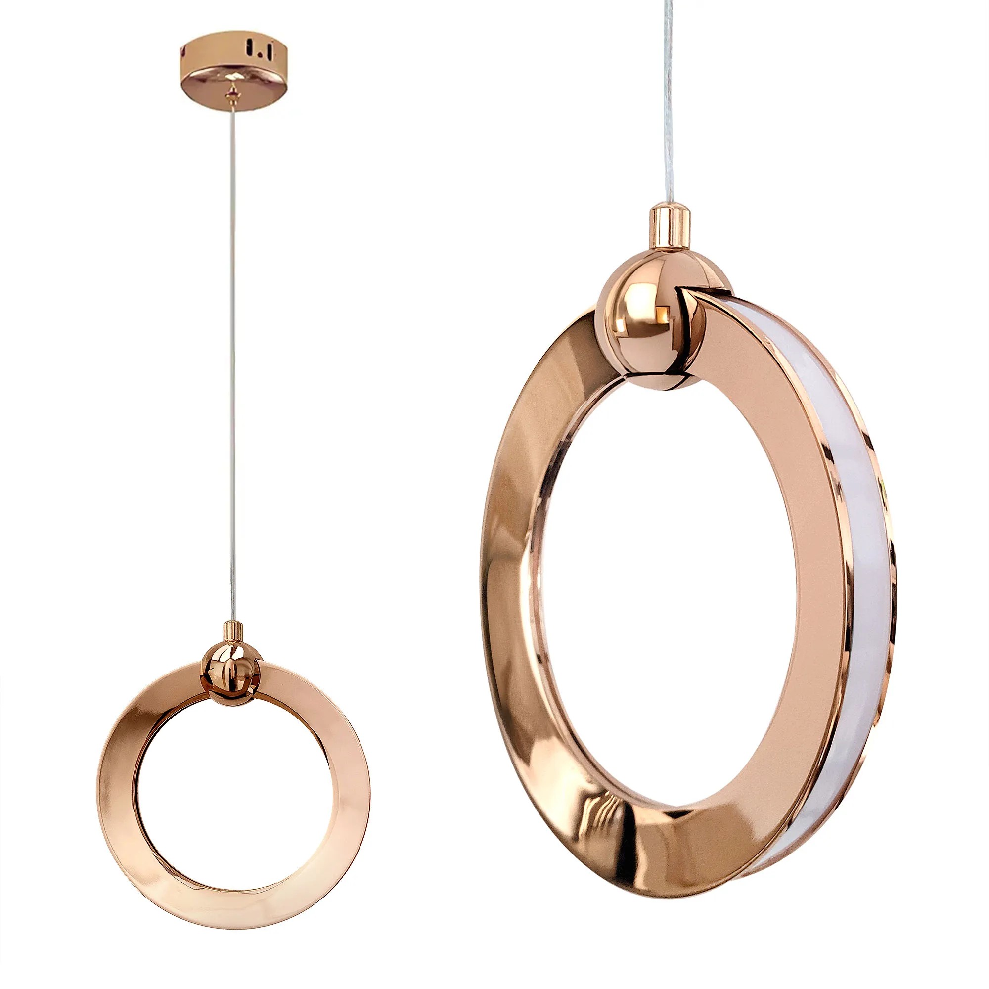 Pakabinamas šviestuvas Toolight šviestuvas LED LHJ101-1CP GOLD aprašymas - Prekės nuotrauka