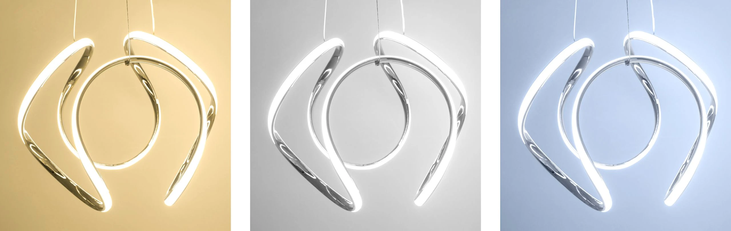 Pakabinamas šviestuvas Toolight Šviestuvas LED + nuotolinio valdymo pultas chrominis APP385-CP aprašymas - Prekės nuotrauka