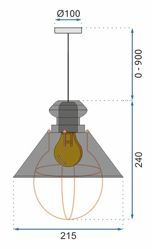 Pakabinamas šviestuvas Toolight Šviestuvas lubinė LINZ Baltas APP103-1CP aprašymas - Prekės nuotrauka