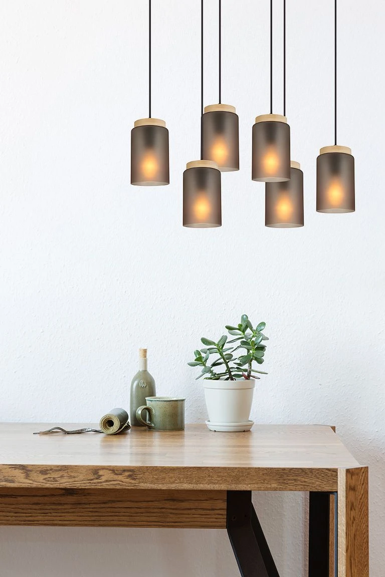 Lubinis šviestuvas Toolight Šviestuvas lubinis APP1813-6CP Frosted Pilkas aprašymas - Prekės nuotrauka