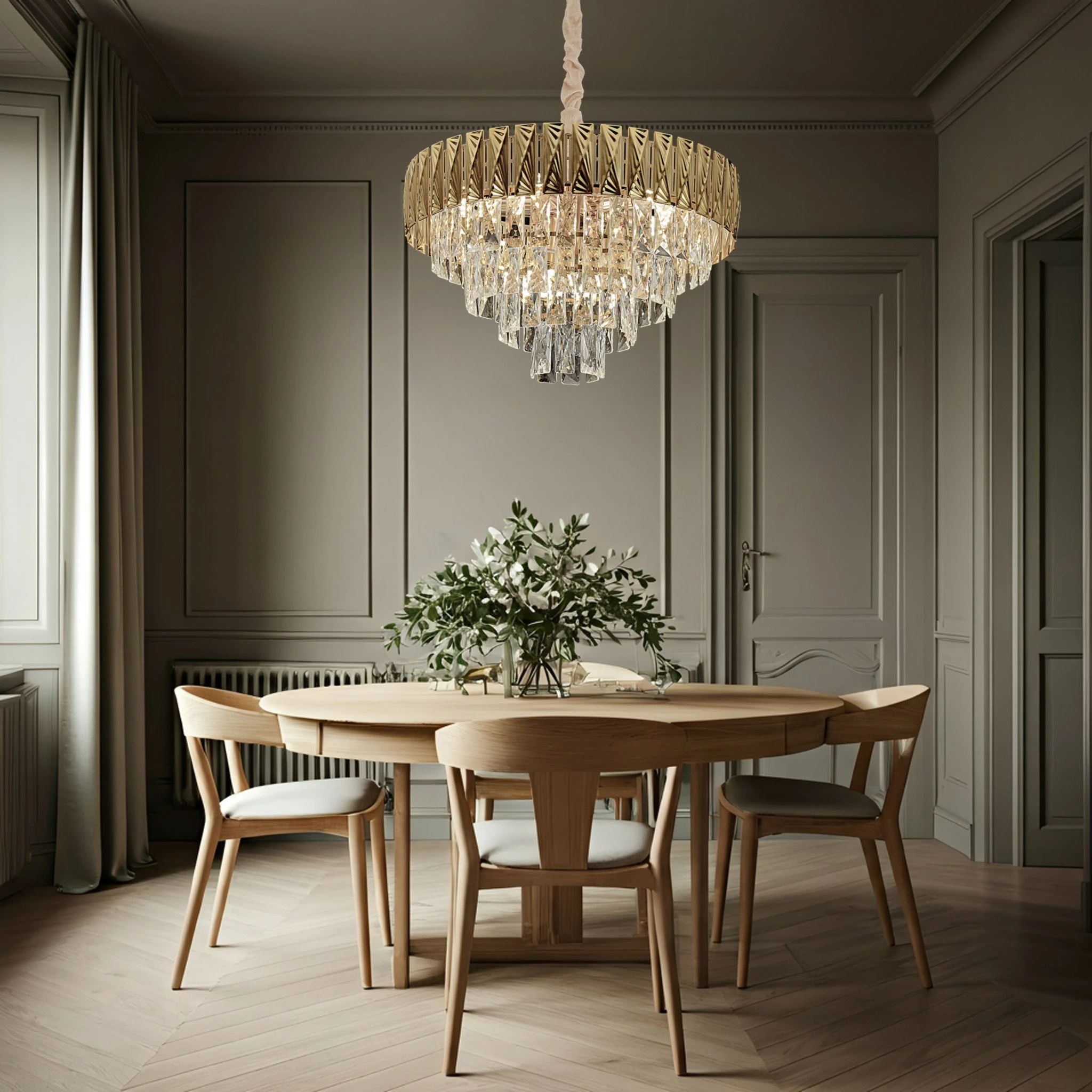 Lubinis šviestuvas Toolight Šviestuvas lubinis Cristal G060-CP 60CM aprašymas - Prekės nuotrauka