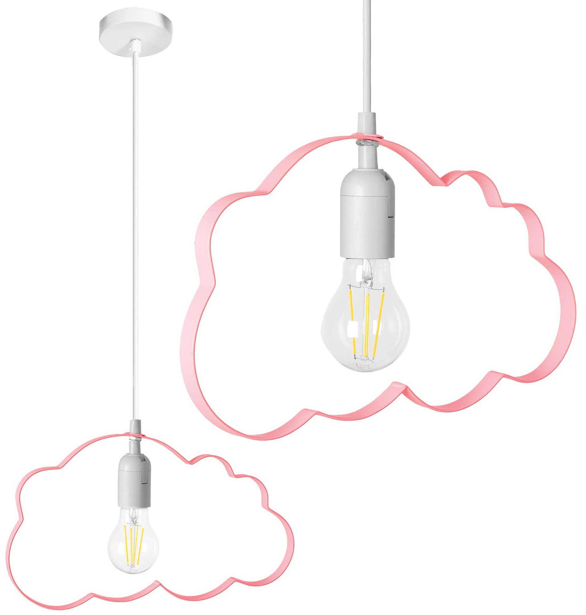 Lubinis šviestuvas Toolight Šviestuvas lubinis debeselis Cloud Light Rožinė aprašymas - Prekės nuotrauka
