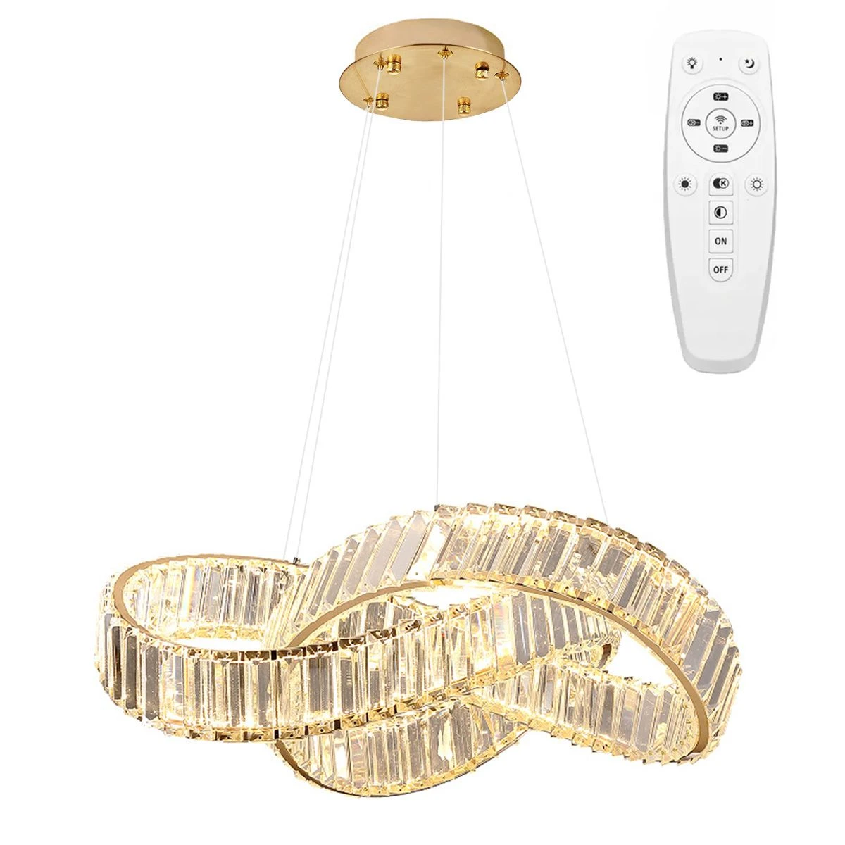 Lubinis šviestuvas Toolight Šviestuvas lubinis LED APP1538-CP GOLD aprašymas - Prekės nuotrauka
