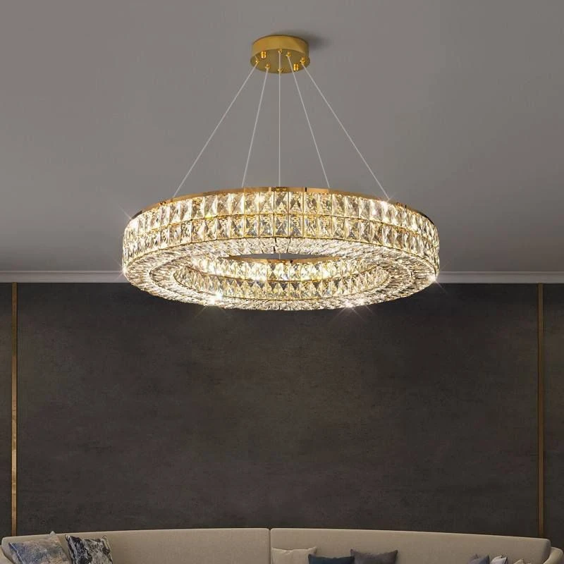 Lubinis šviestuvas Toolight Šviestuvas lubinis LED APP1568-CP Gold 60cm aprašymas - Prekės nuotrauka