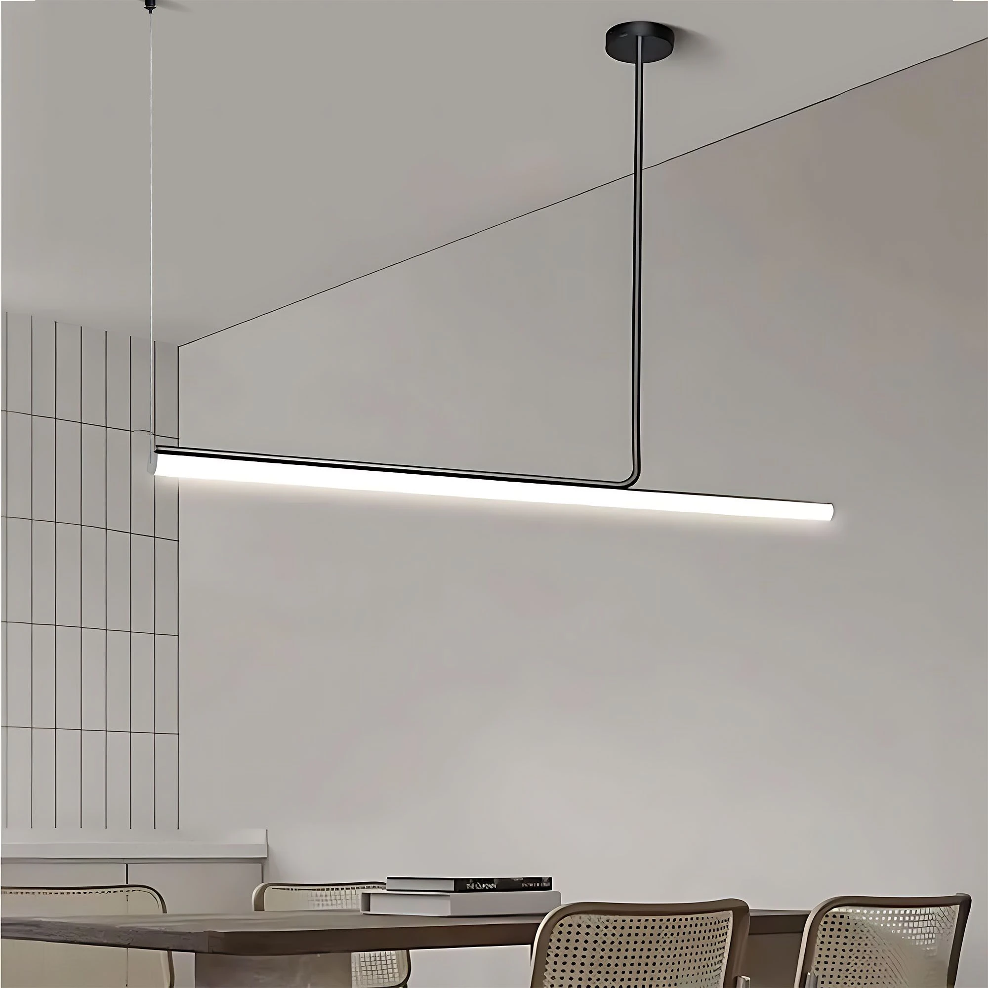 Lubinis šviestuvas Toolight Šviestuvas lubinis LED APP1660-CP Juodas 140cm aprašymas - Prekės nuotrauka