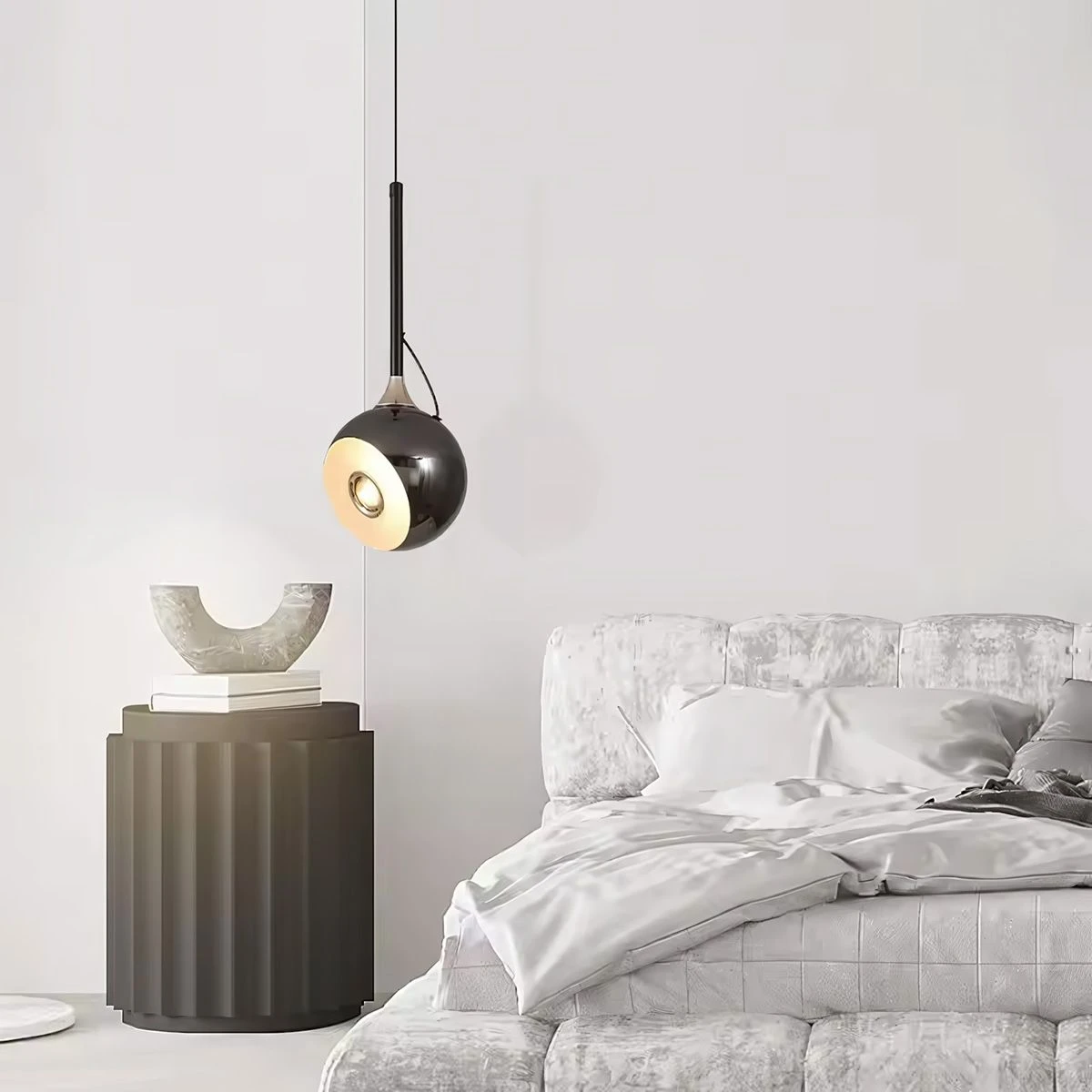 Lubinis šviestuvas Toolight Šviestuvas lubinis LED G087-1CP Juodas CHROME aprašymas - Prekės nuotrauka