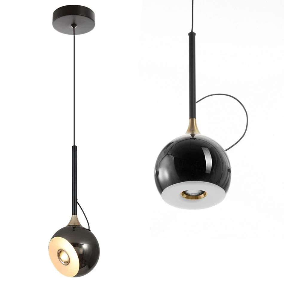 Lubinis šviestuvas Toolight Šviestuvas lubinis LED G087-1CP Juodas CHROME aprašymas - Prekės nuotrauka