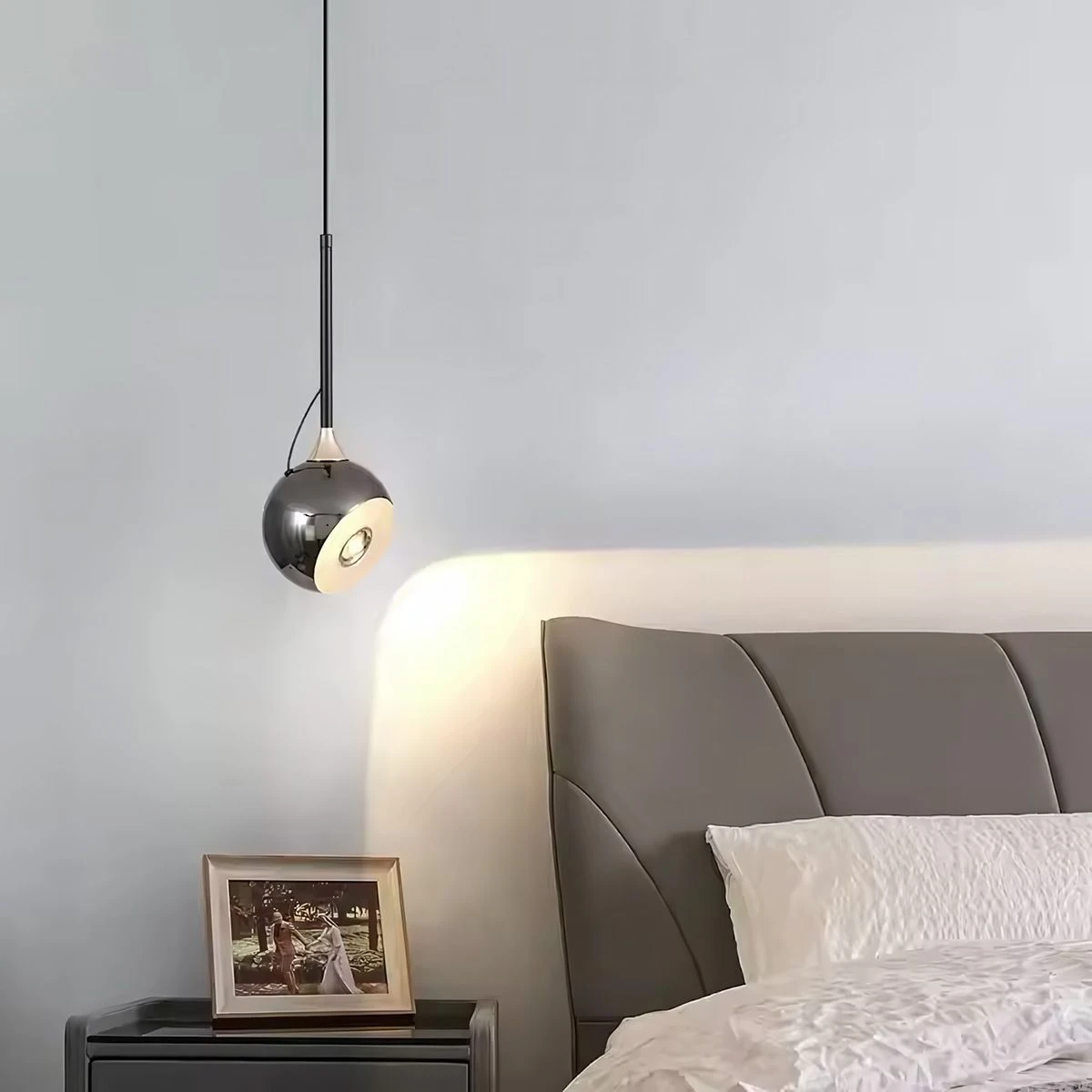 Lubinis šviestuvas Toolight Šviestuvas lubinis LED G087-1CP Juodas CHROME aprašymas - Prekės nuotrauka