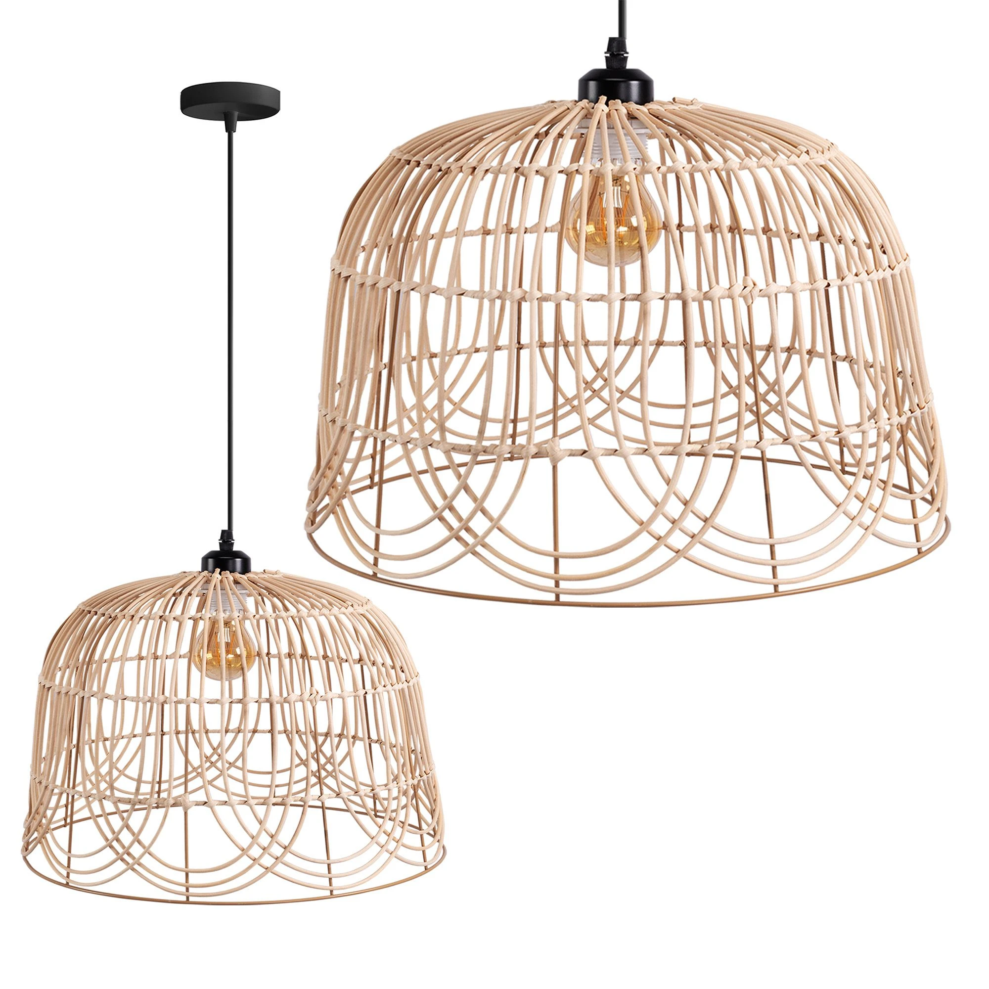 Pakabinamas šviestuvas Toolight Šviestuvas lubinis NATURAL APP1351-1CP 30 cm aprašymas - Prekės nuotrauka