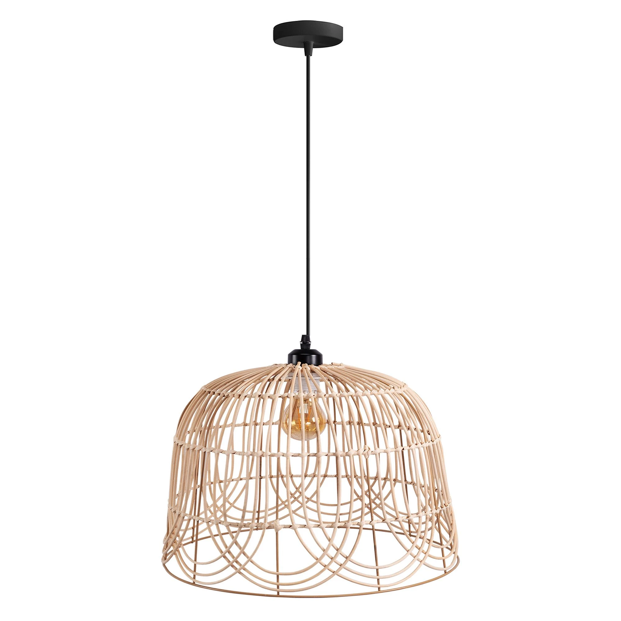 Pakabinamas šviestuvas Toolight Šviestuvas lubinis NATURAL APP1351-1CP 30 cm aprašymas - Prekės nuotrauka