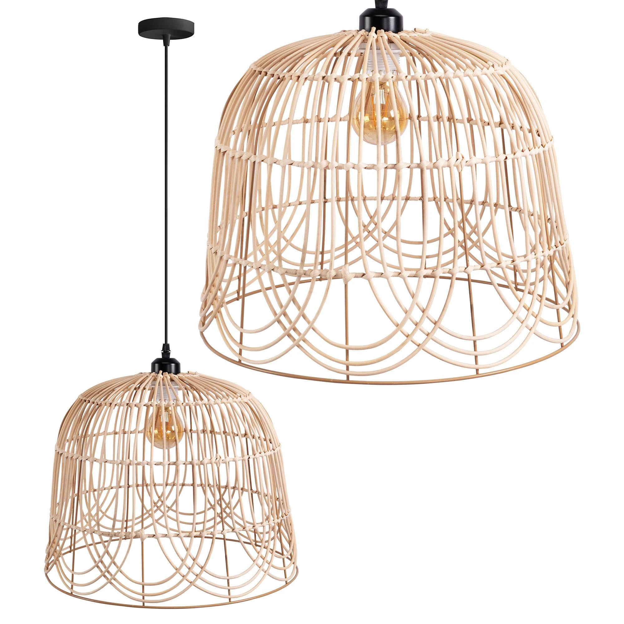 Pakabinamas šviestuvas Toolight Šviestuvas lubinis NATURAL APP1352-1CP 40 cm aprašymas - Prekės nuotrauka
