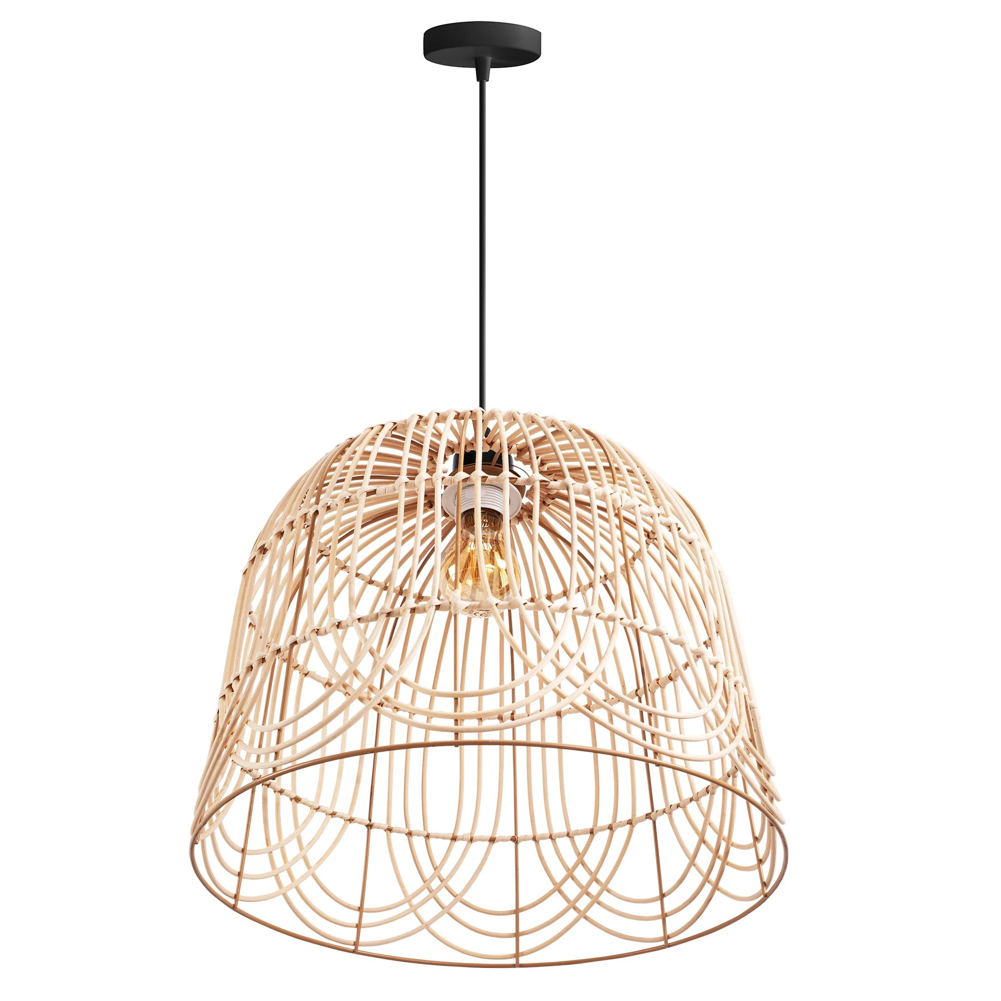 Pakabinamas šviestuvas Toolight Šviestuvas lubinis NATURAL APP1352-1CP 40 cm aprašymas - Prekės nuotrauka
