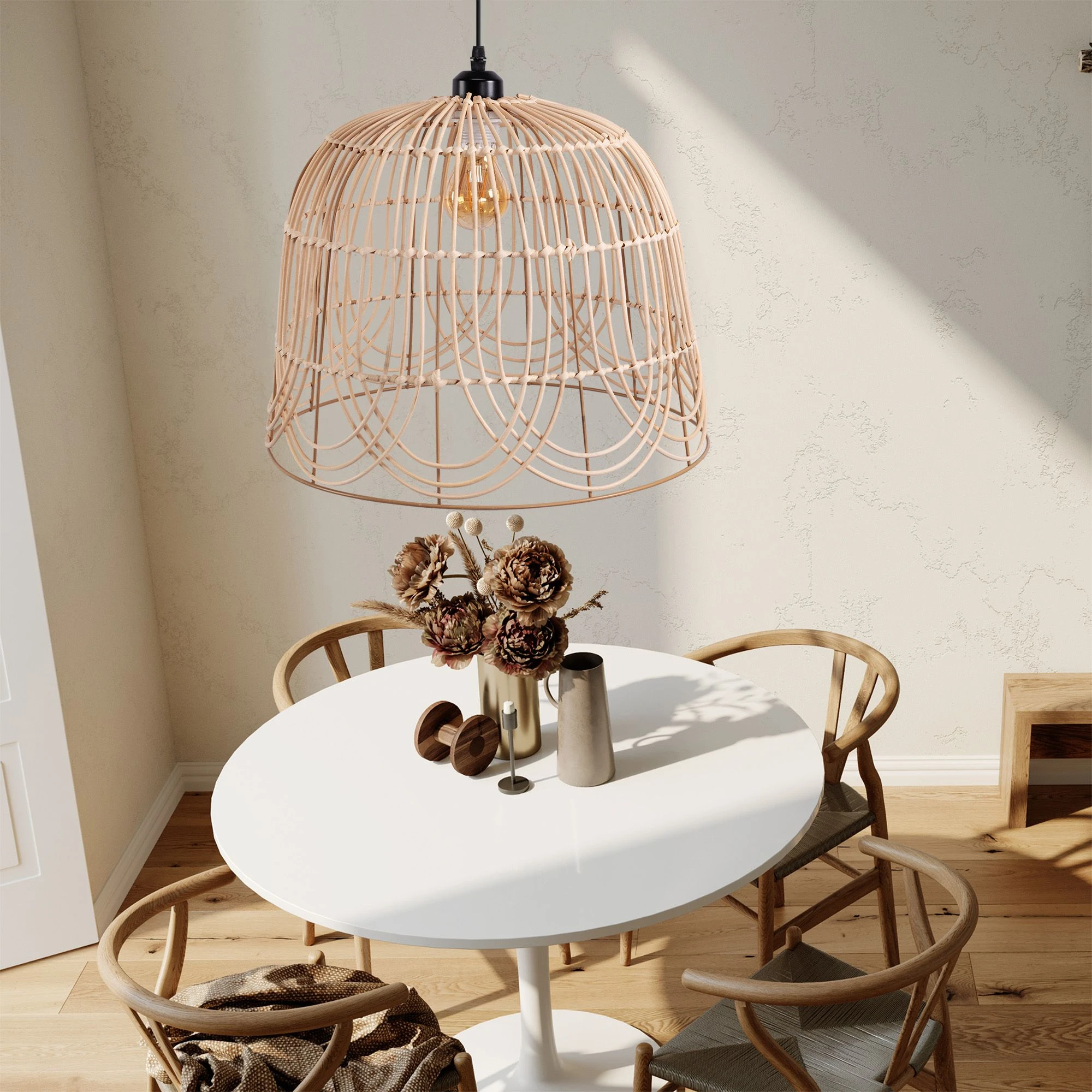 Pakabinamas šviestuvas Toolight Šviestuvas lubinis NATURAL APP1352-1CP 40 cm aprašymas - Prekės nuotrauka