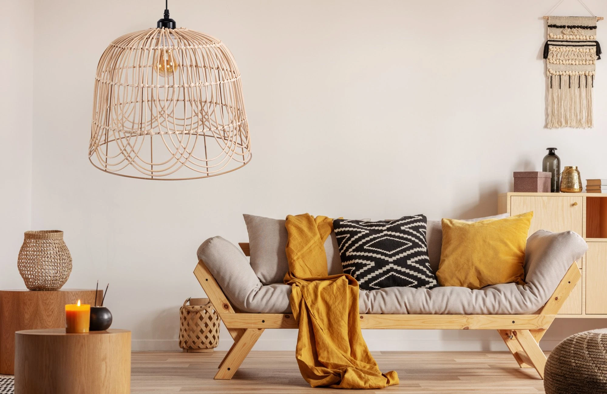 Pakabinamas šviestuvas Toolight Šviestuvas lubinis NATURAL APP1352-1CP 40 cm aprašymas - Prekės nuotrauka