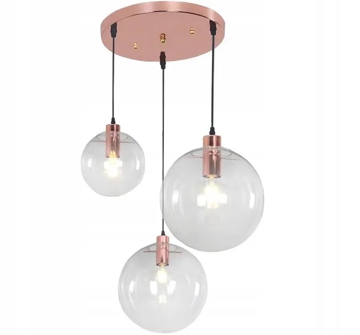 Pakabinamas šviestuvas Toolight Šviestuvas Lubinis Stiklo Lassi 20+25+30 Cm aprašymas - Prekės nuotrauka