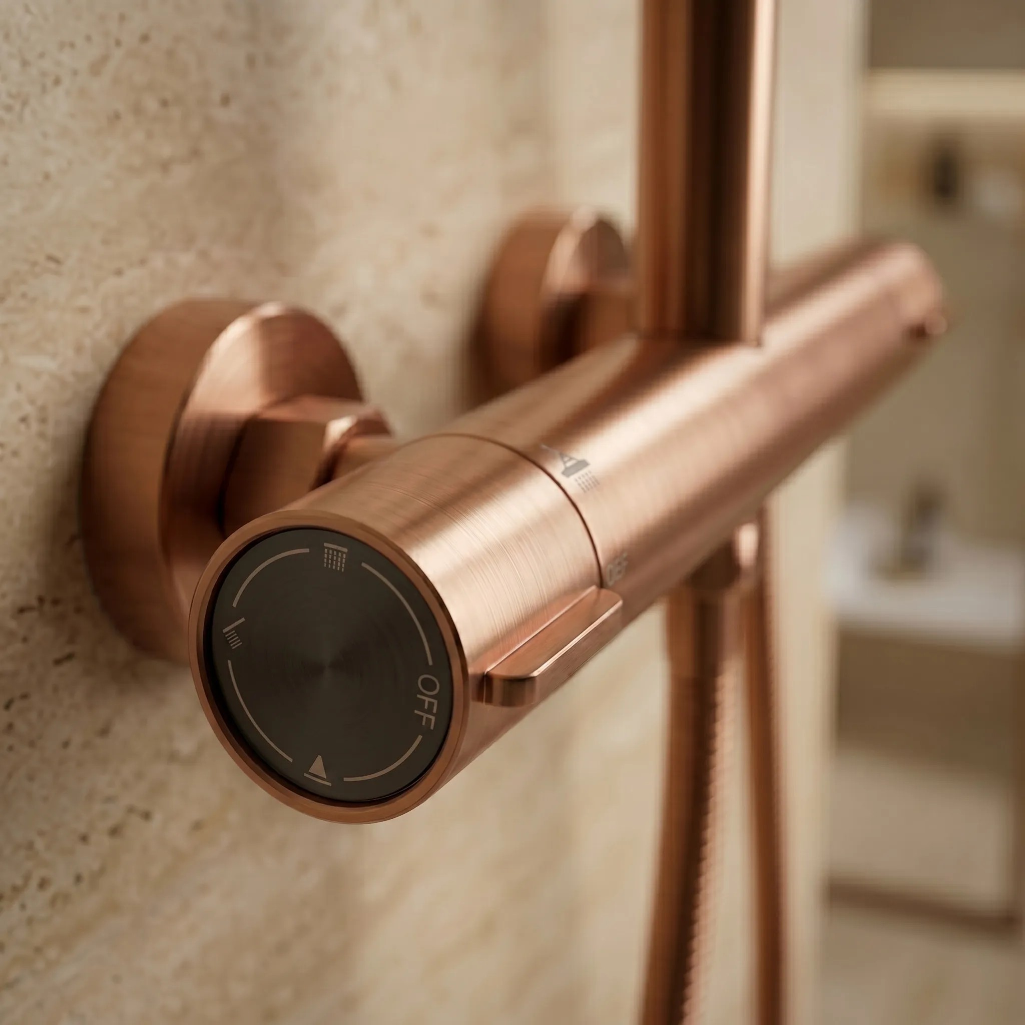 Termostatinis dušo komplektas Drop Copper aprašymas - Prekės nuotrauka