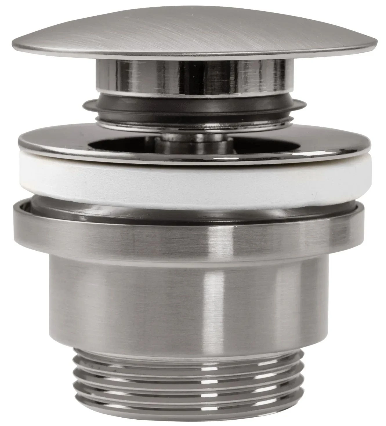 Universalus „click-clack“ praustuvo kištukas „Rea Brushed Nickel INOX“ aprašymas - Prekės nuotrauka