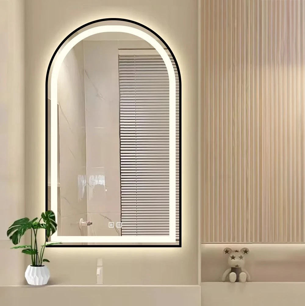 Tutumi Veidrodis LED 60x100cm DASH Juodas aprašymas - Prekės nuotrauka