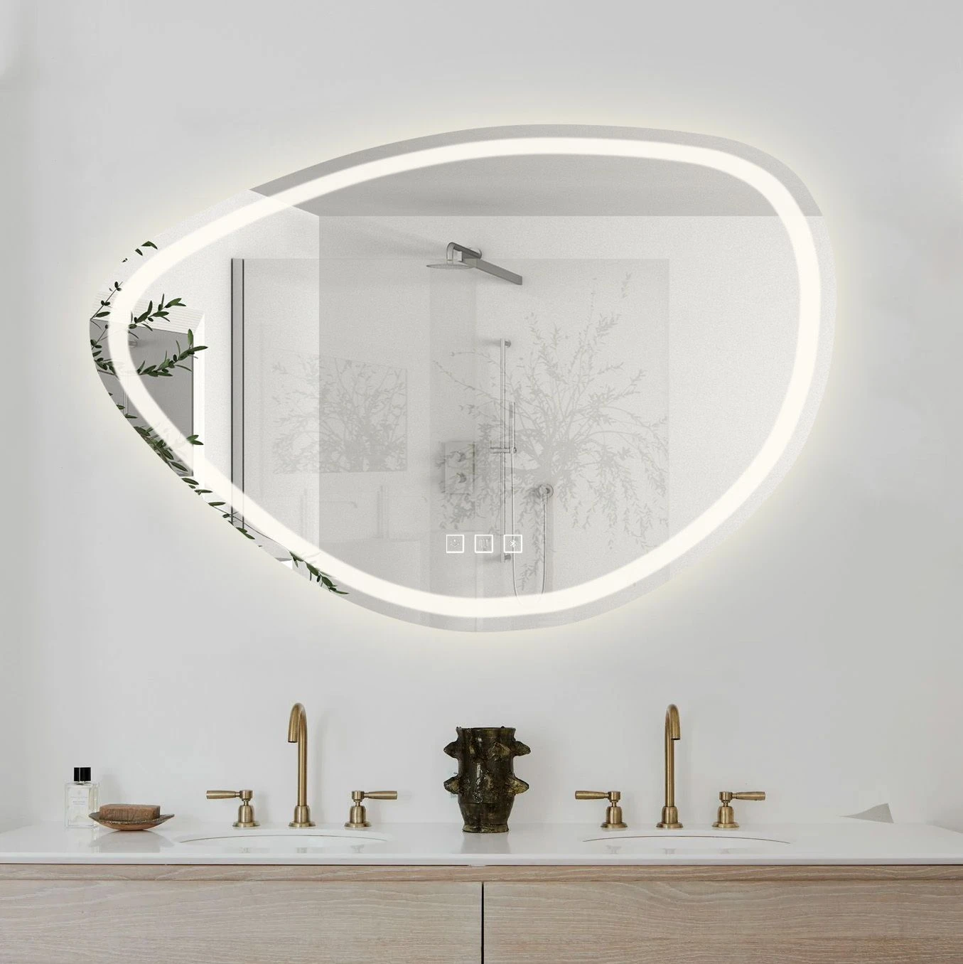 Tutumi Veidrodis LED 70x100cm FOG aprašymas - Prekės nuotrauka